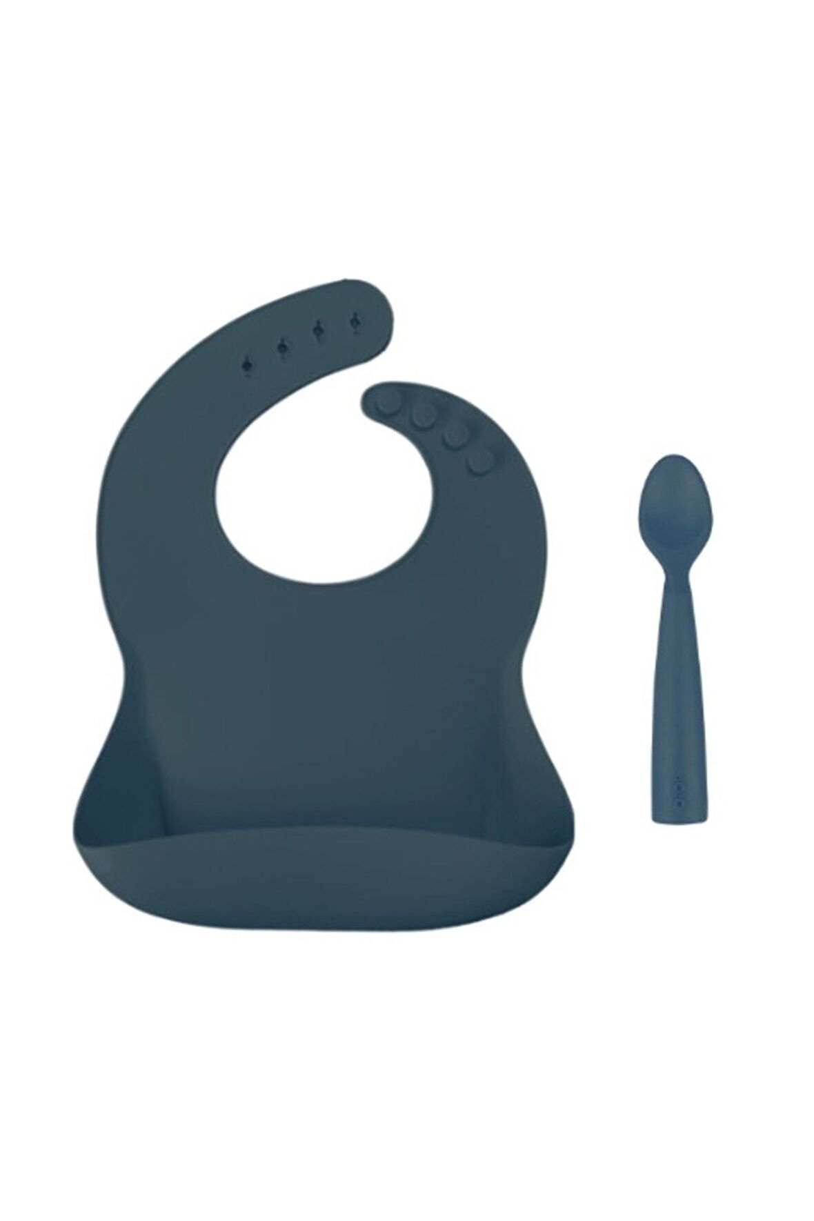 Basics 2 Li Beslenme Seti (silikon Önlük+silikon Kaşık)