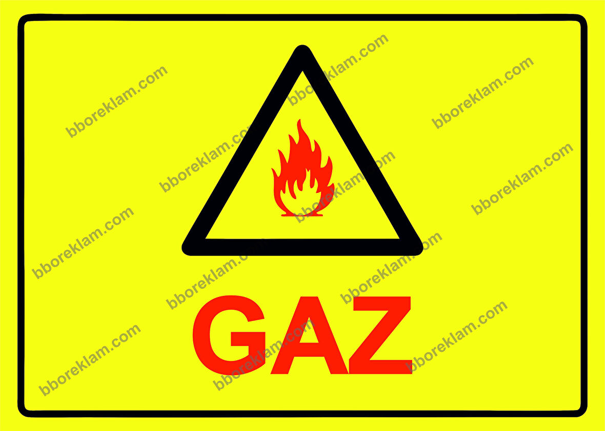 Gaz Uyarı Levhası