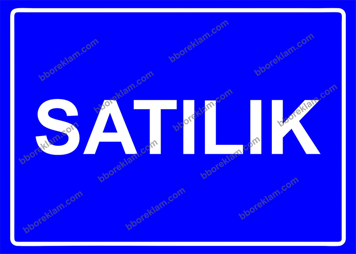 Satılık Uyarı Levhası