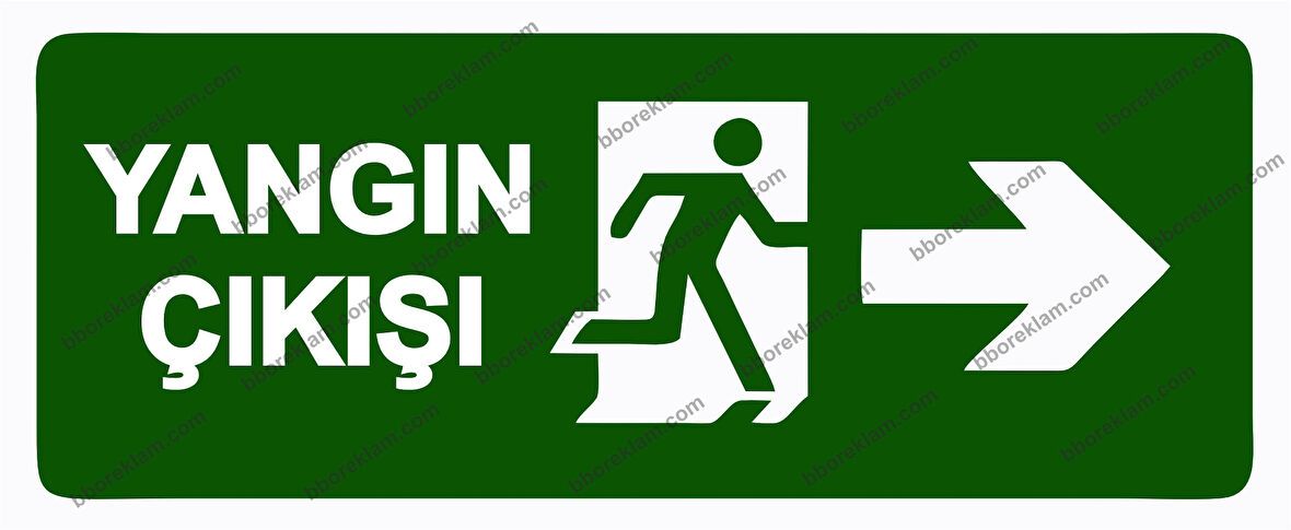 Yangın Çıkışı Uyarı Levhası