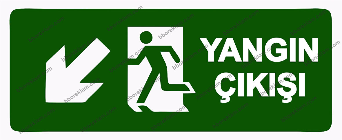 Yangın Çıkışı Uyarı Levhası