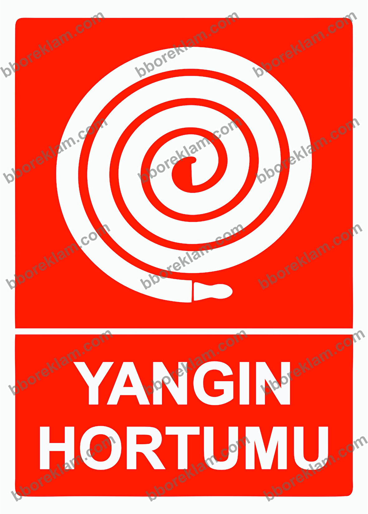 Yangın Hortumu Uyarı Levhası