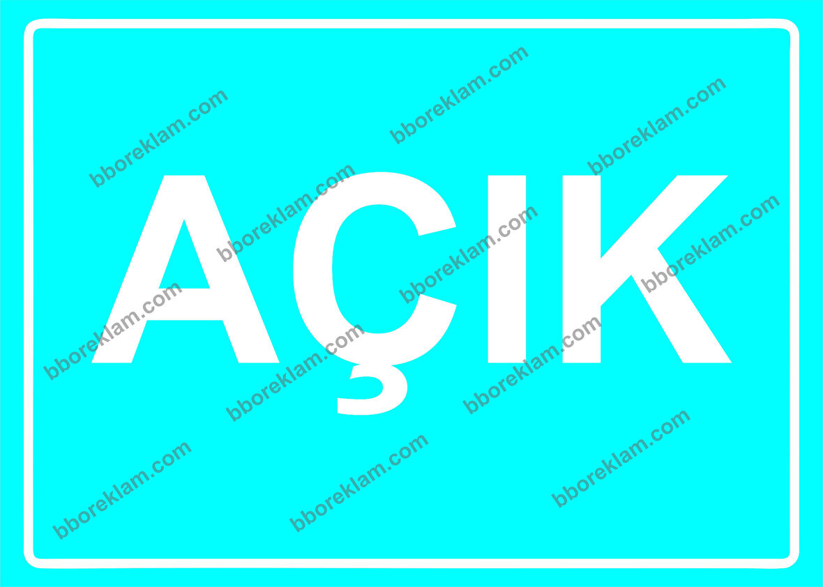 Açık Uyarı Levhası