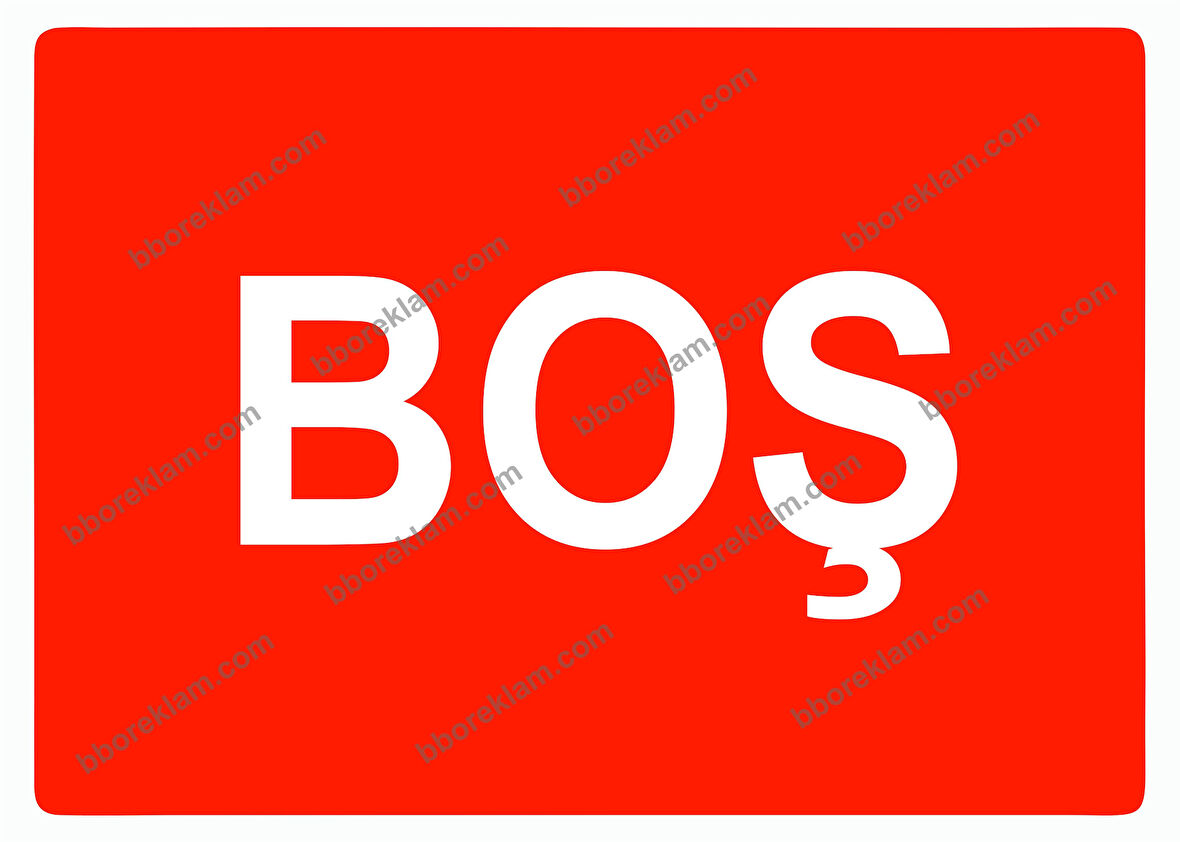 Boş Uyarı Levhası