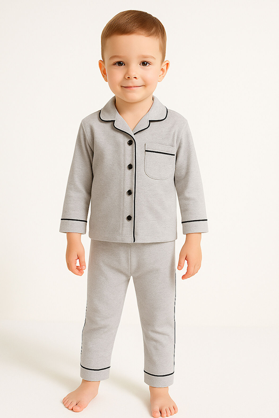 Unisex Bebek Alt Üst Pijama Takım-Grimelanj | 12-18 ay