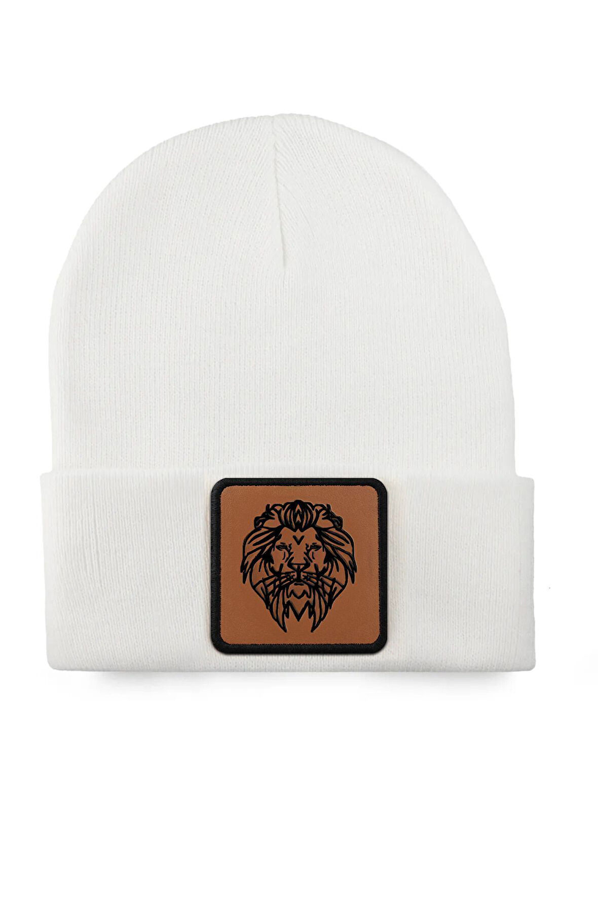  Aslan Logolu Beyaz Bere