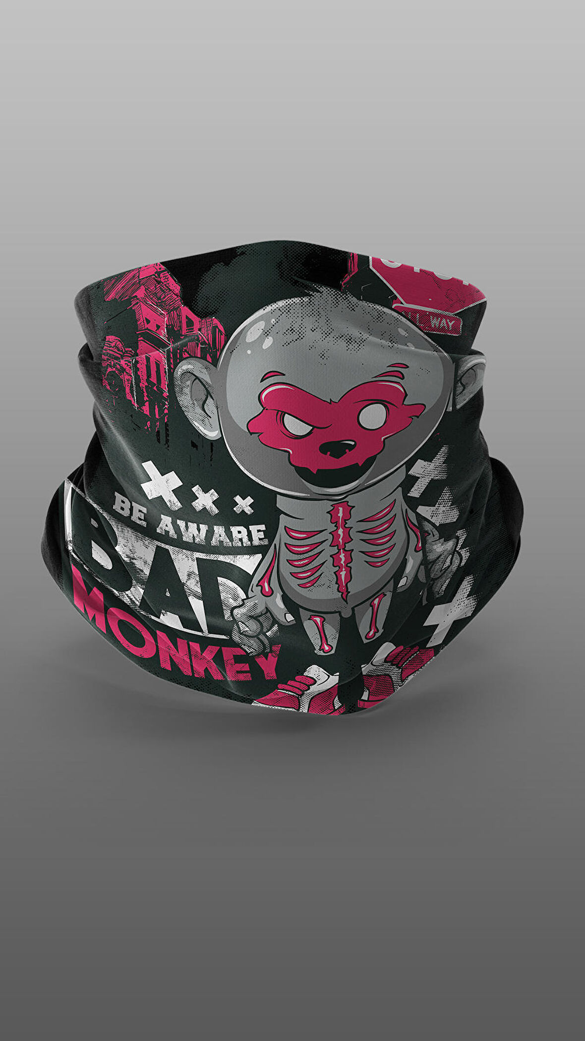 Bad Monkey Motorcu Buff Maske Outdoor Boyunluk Unisex Bandana