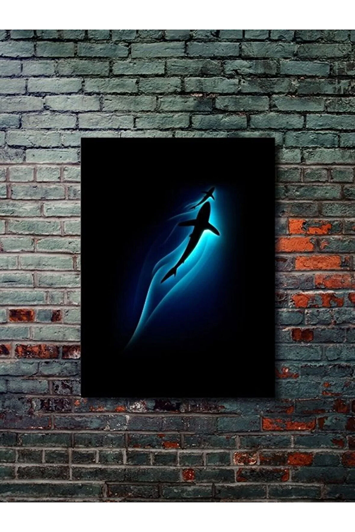 Güçlü Köpekbalığı, Hayvanlar Alemi Posteri, Özel Tasarım Kağıt Poster, Duvar Sanatı