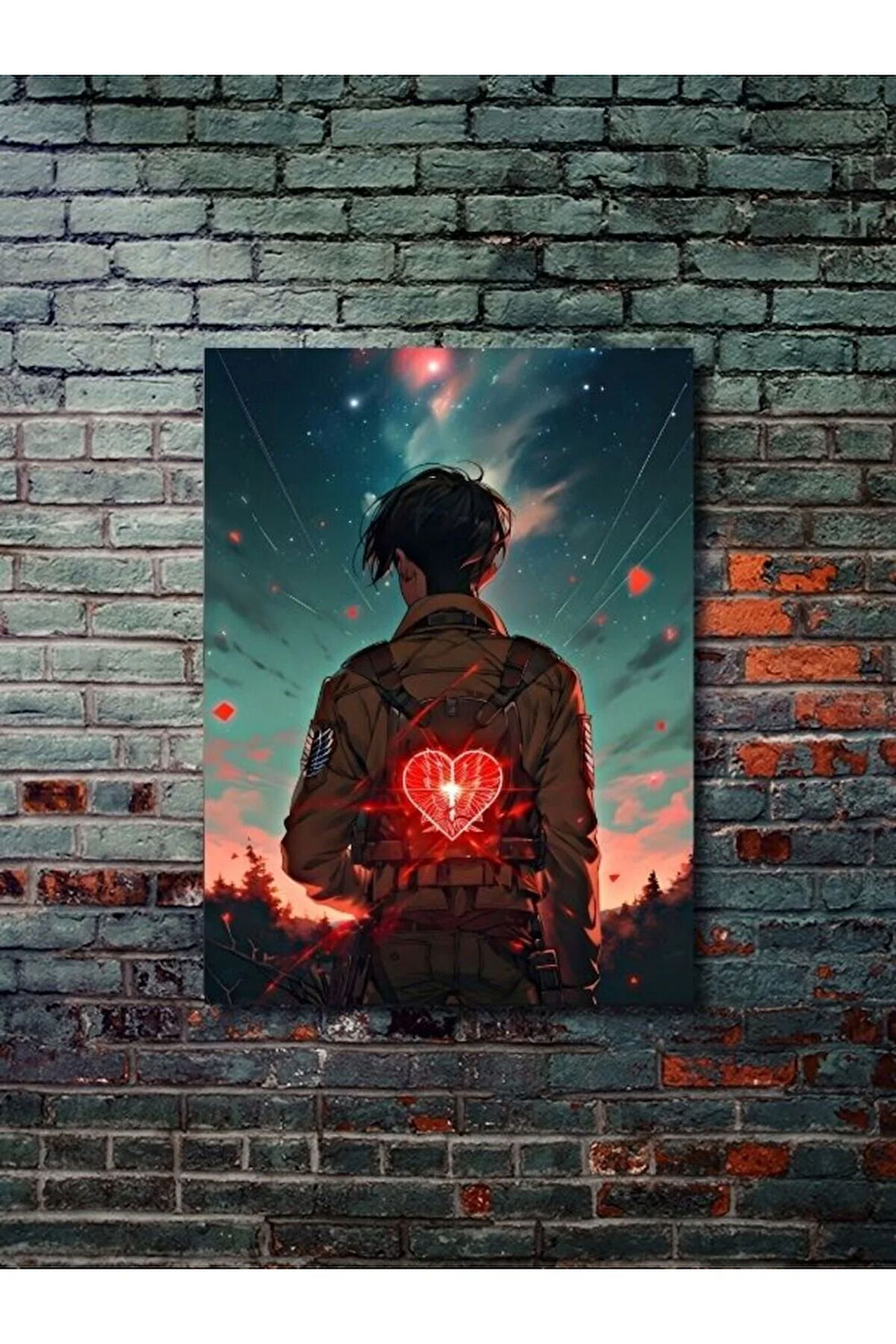 Levi Ackerman - Attack On Titan, Anime - Manga Serisi, Özel Tasarım Kağıt Poster, Duvar Sanatı