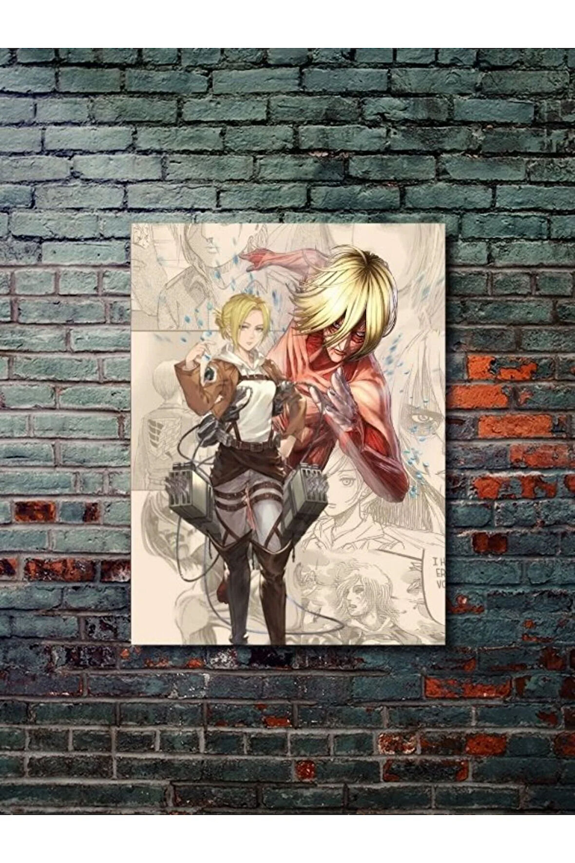 Attack On Titan - Anime & Manga Posterleri, Özel Tasarım Kağıt Poster, Duvar Sanatı