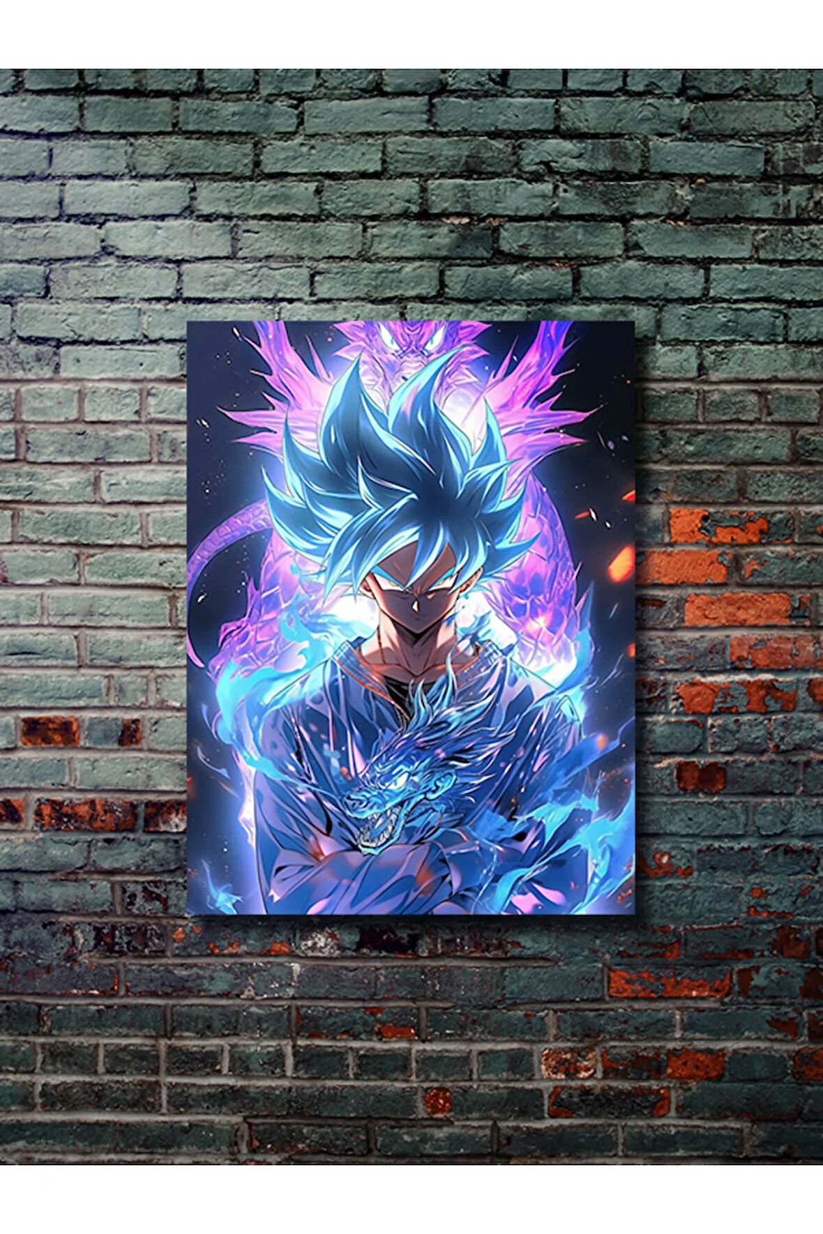 Goku - Dragon Ball - Anime Posterleri, Özel Tasarım Kağıt Poster, Duvar Sanatı