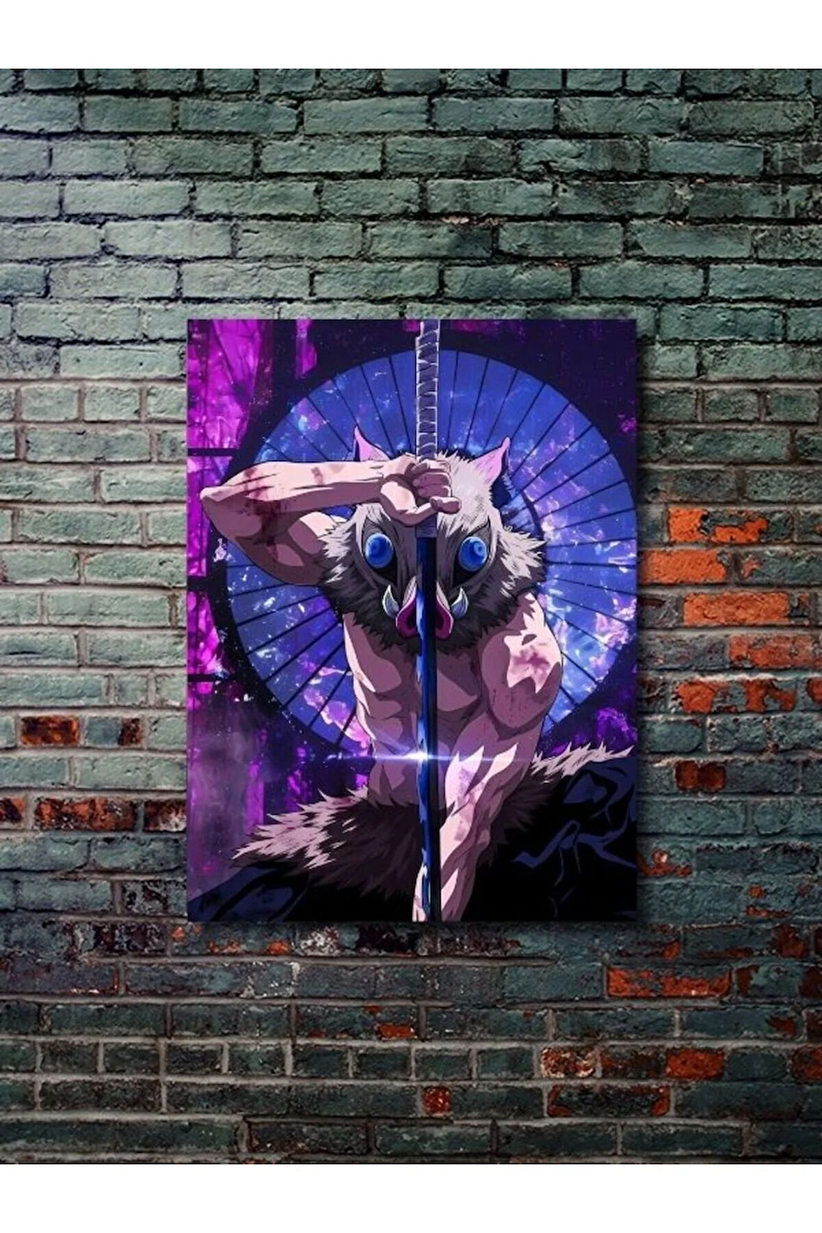 Inosuke Hashibira - Demon Slayer - Anime & Manga Posterleri, Özel Tasarım Kağıt Poster