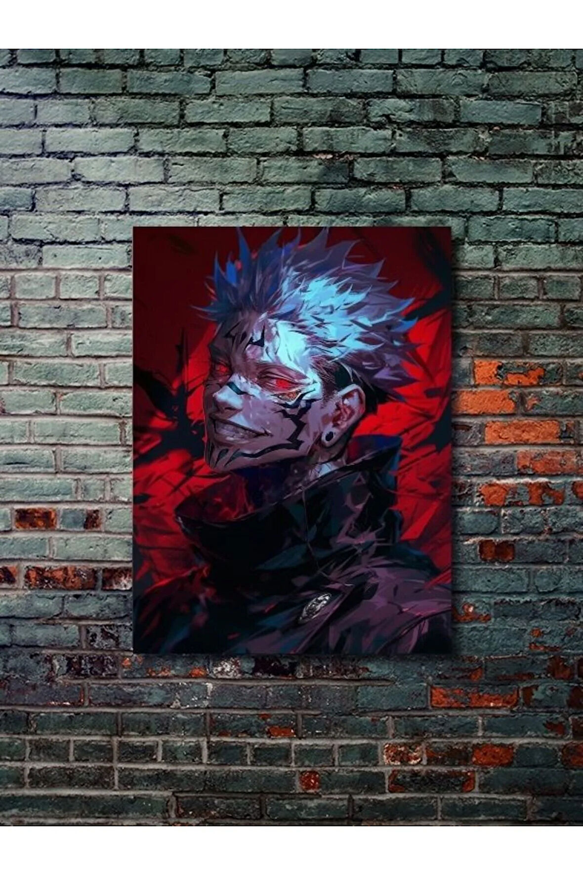 Ryomen Sukuna - Jujutsu Kaisen, Anime - Manga Serisi, Özel Tasarım Kağıt Poster, Duvar Sanatı