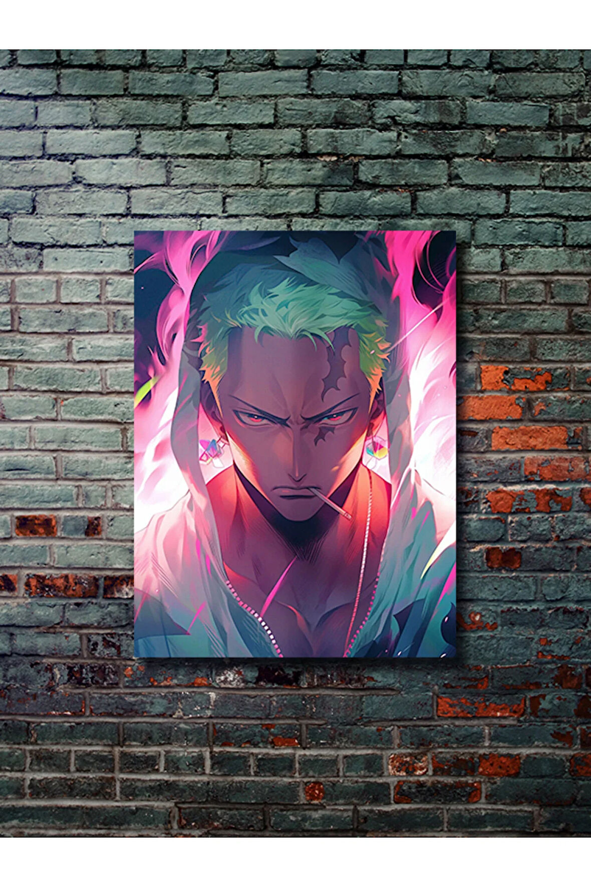 Zoro - One Piece - Anime Posterleri, Özel Tasarım Kağıt Poster, Duvar Sanatı