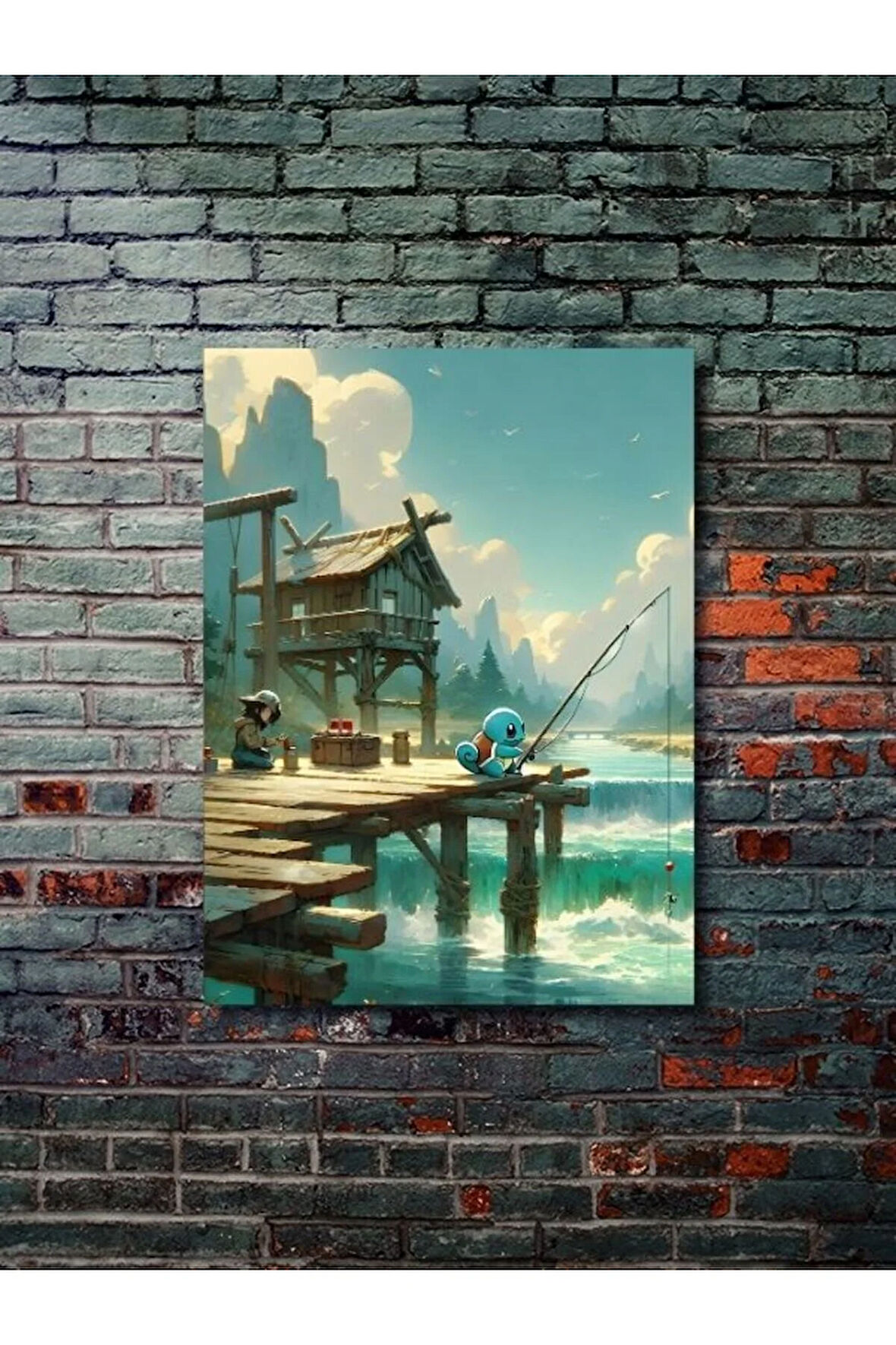 Squirtle - Pokemon - Anime & Manga Posterleri, Özel Tasarım Kağıt Poster