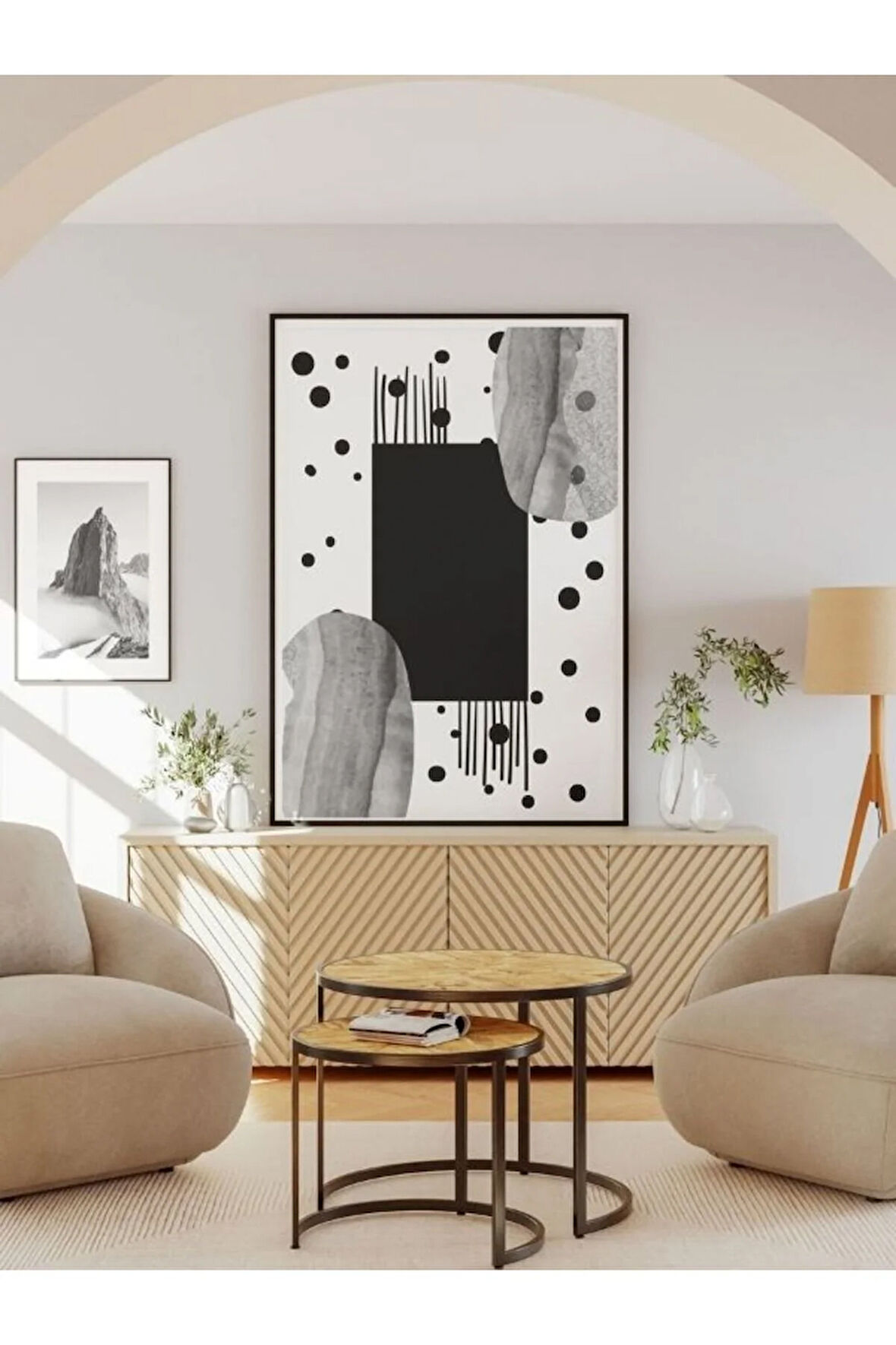 Bohem Minimalist Tasarım, Boho Sanatı Posterleri, Özel Tasarım Kağıt Poster