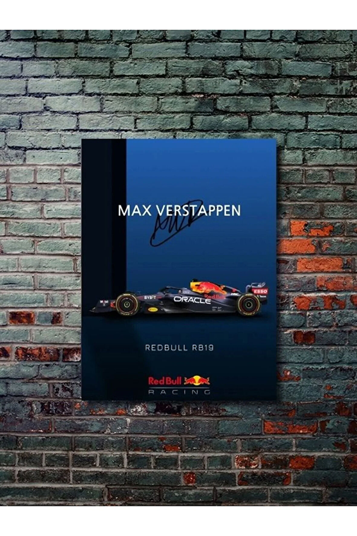 Max Verstappe - Formula -1 - Eşsiz Tasarım Otomobil Posterleri, Özel Tasarım Kağıt Poster