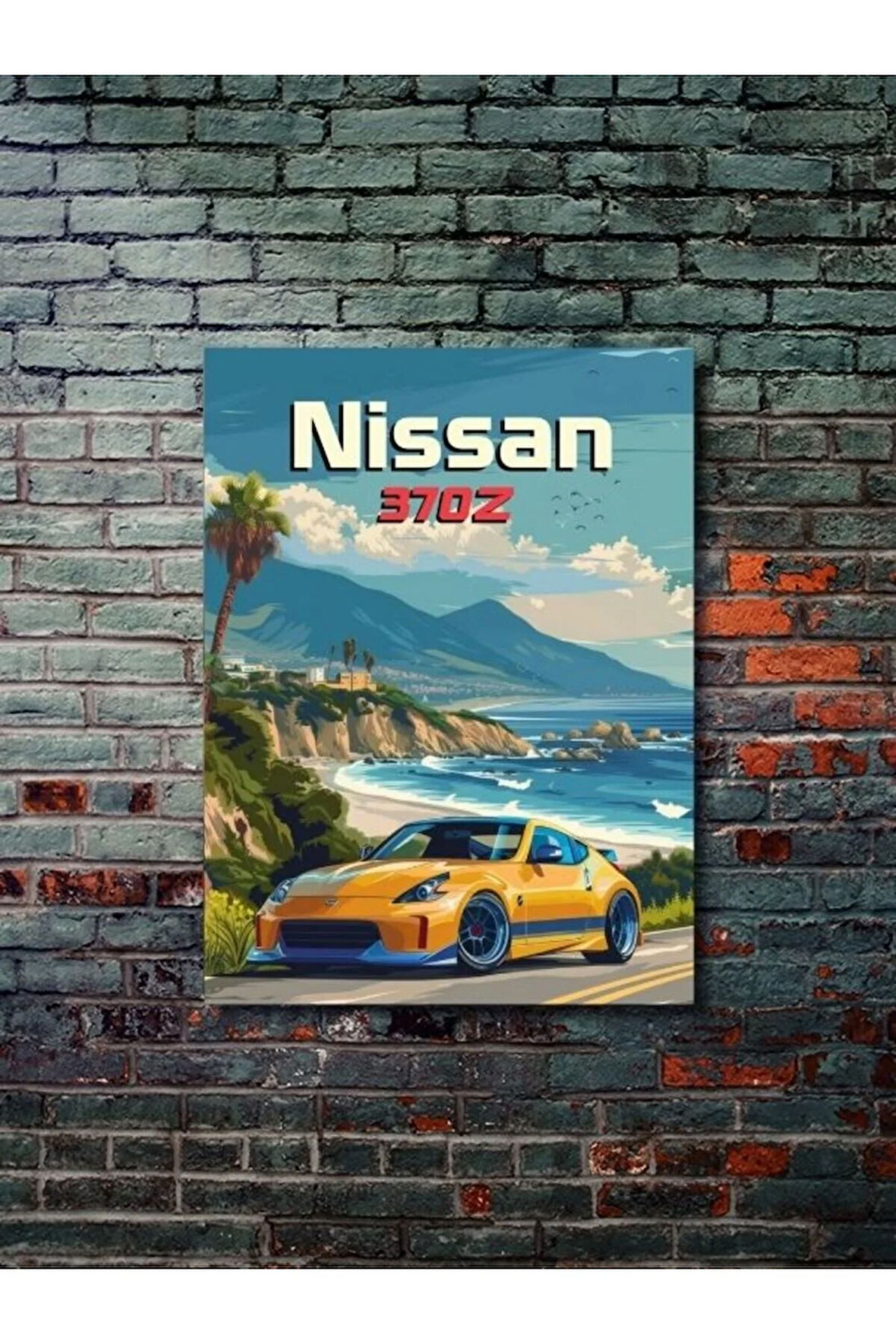 Nissan 370z, Eşsiz Tasarım Otomobil Posterleri, Özel Tasarım Kağıt Poster