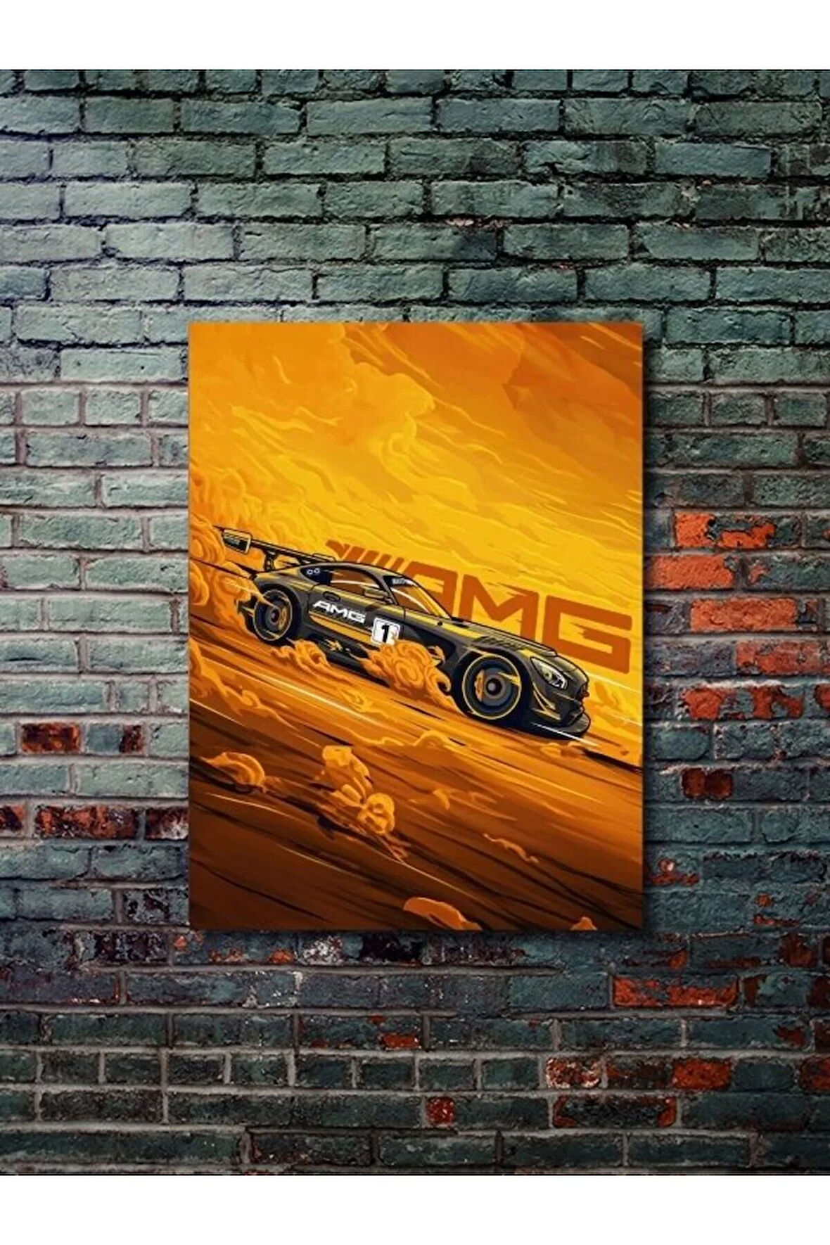 AMG GT - MERCEDES - Eşsiz Tasarım Otomobil Posterleri, Özel Tasarım Kağıt Poster