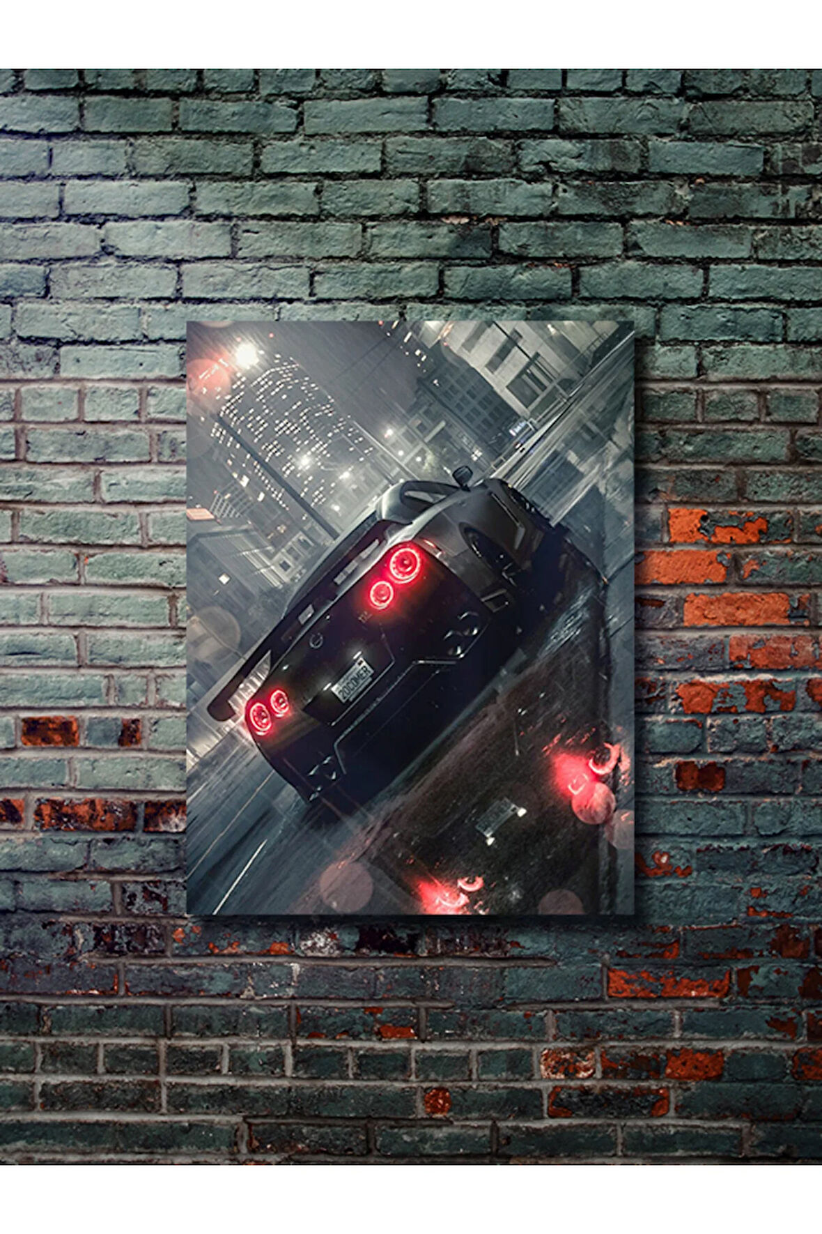 Nissan Skyline GTR35, Eşsiz Tasarım Otomobil Posterleri, Özel Tasarım Kağıt Poster