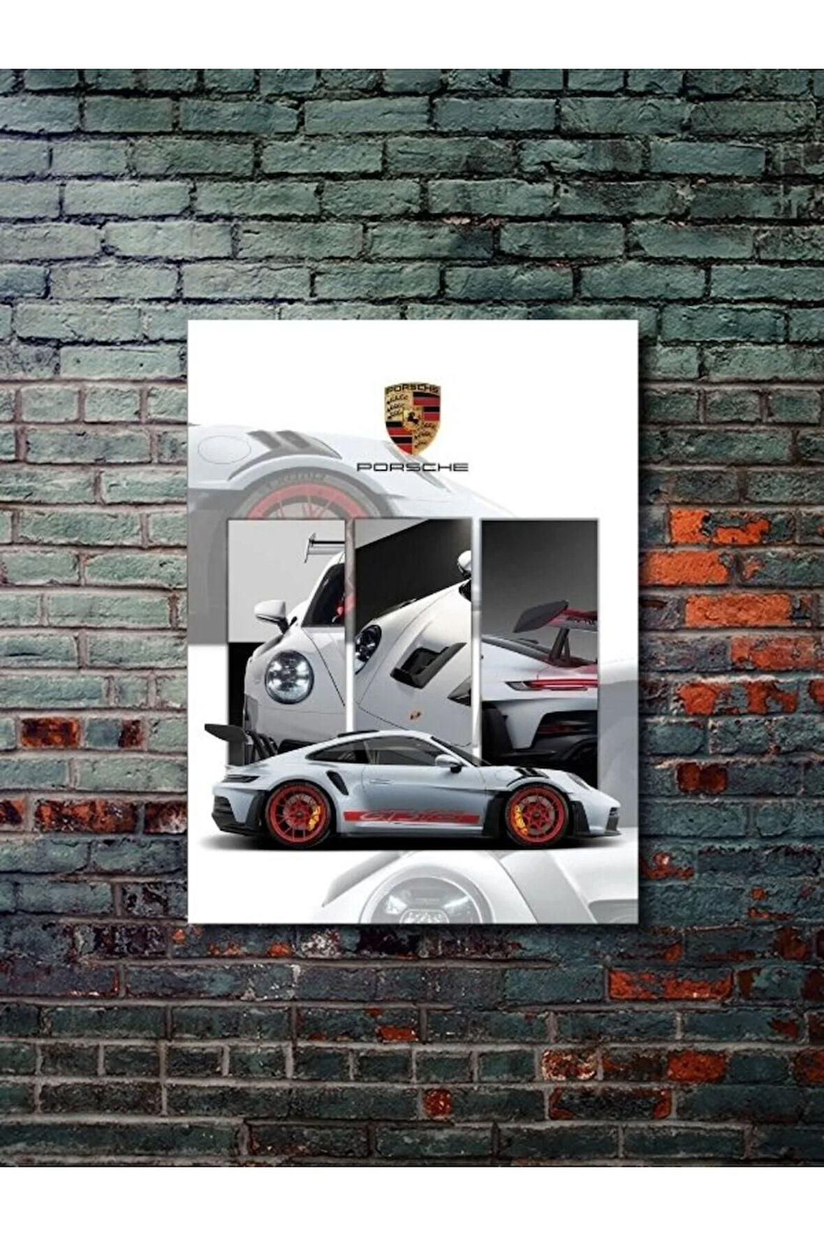 Porsche 911 GT3 RS, Eşsiz Tasarım Otomobil Posterleri, Özel Tasarım Kağıt Poster