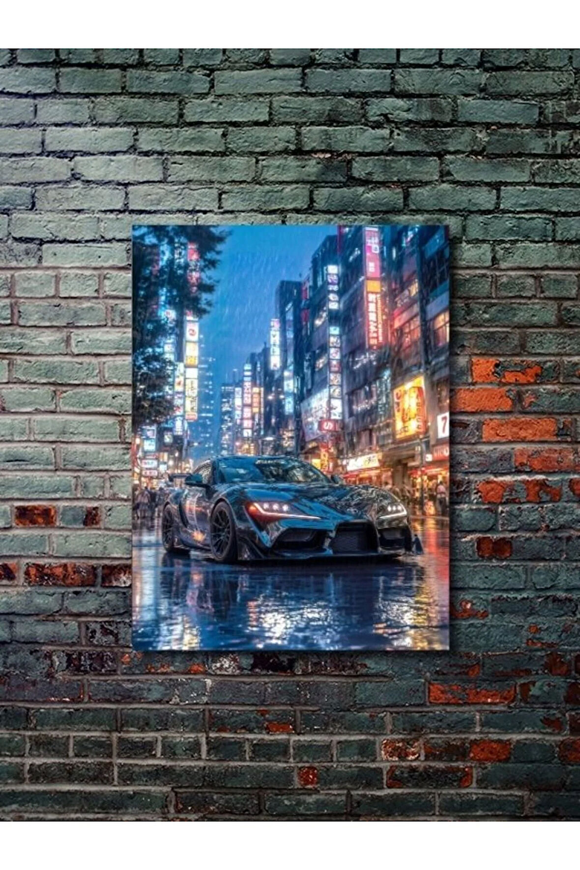 TOYOTA SUPRA - Eşsiz Tasarım Otomobil Posterleri, Özel Tasarım Kağıt Poster