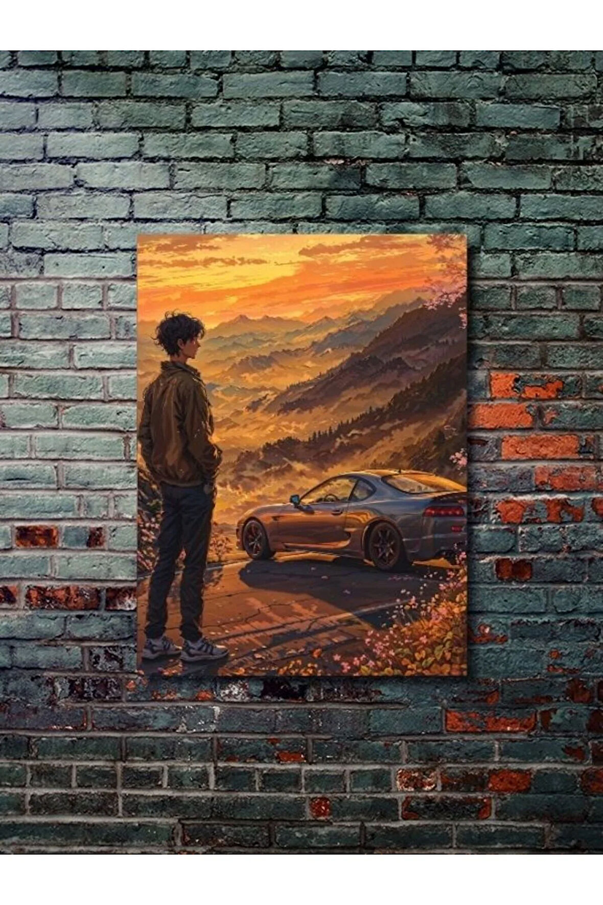 Supra - Toyota - Eşsiz Tasarım Otomobil Posterleri, Özel Tasarım Kağıt Poster