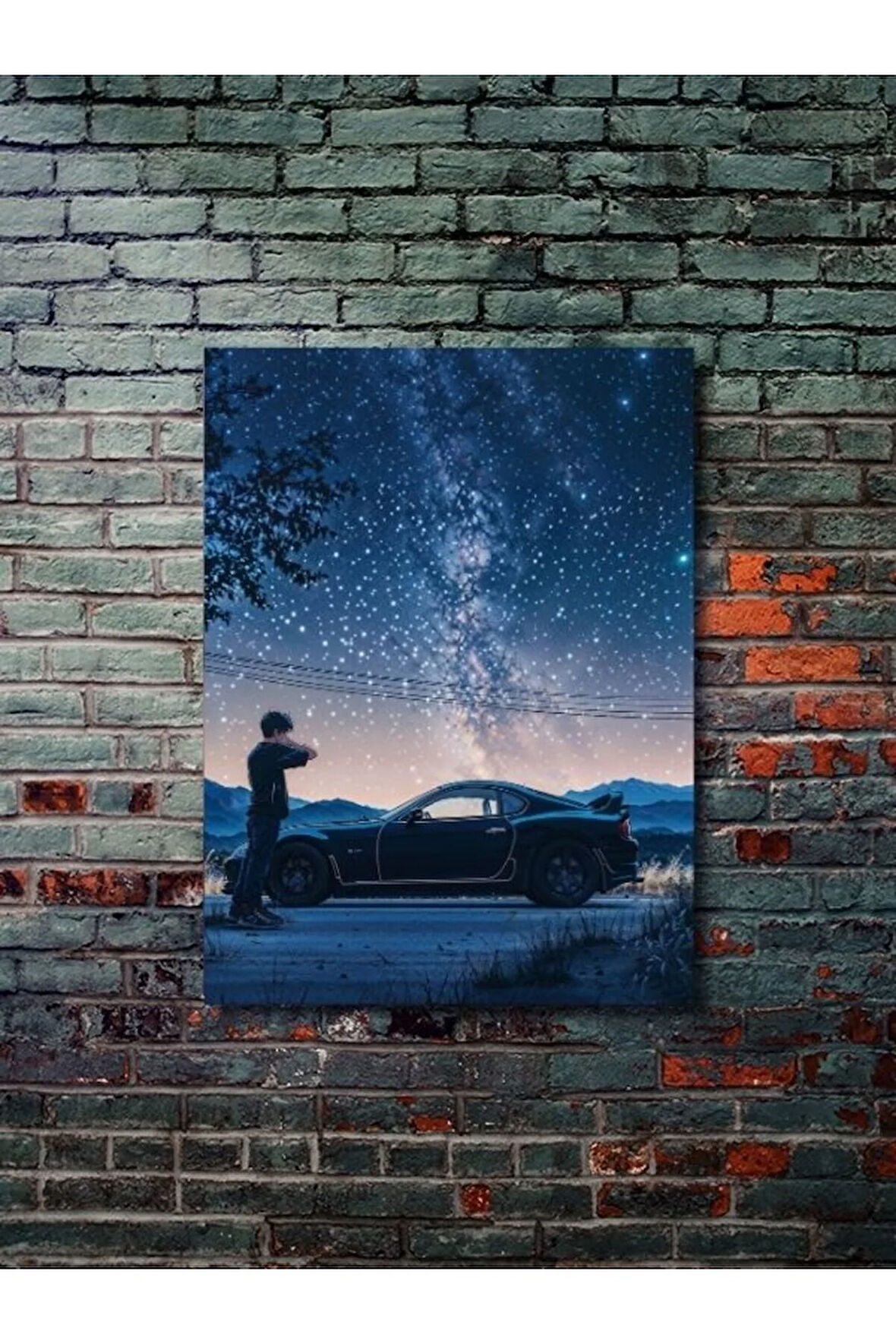 Supra - Toyota - Eşsiz Tasarım Otomobil Posterleri, Özel Tasarım Kağıt Poster