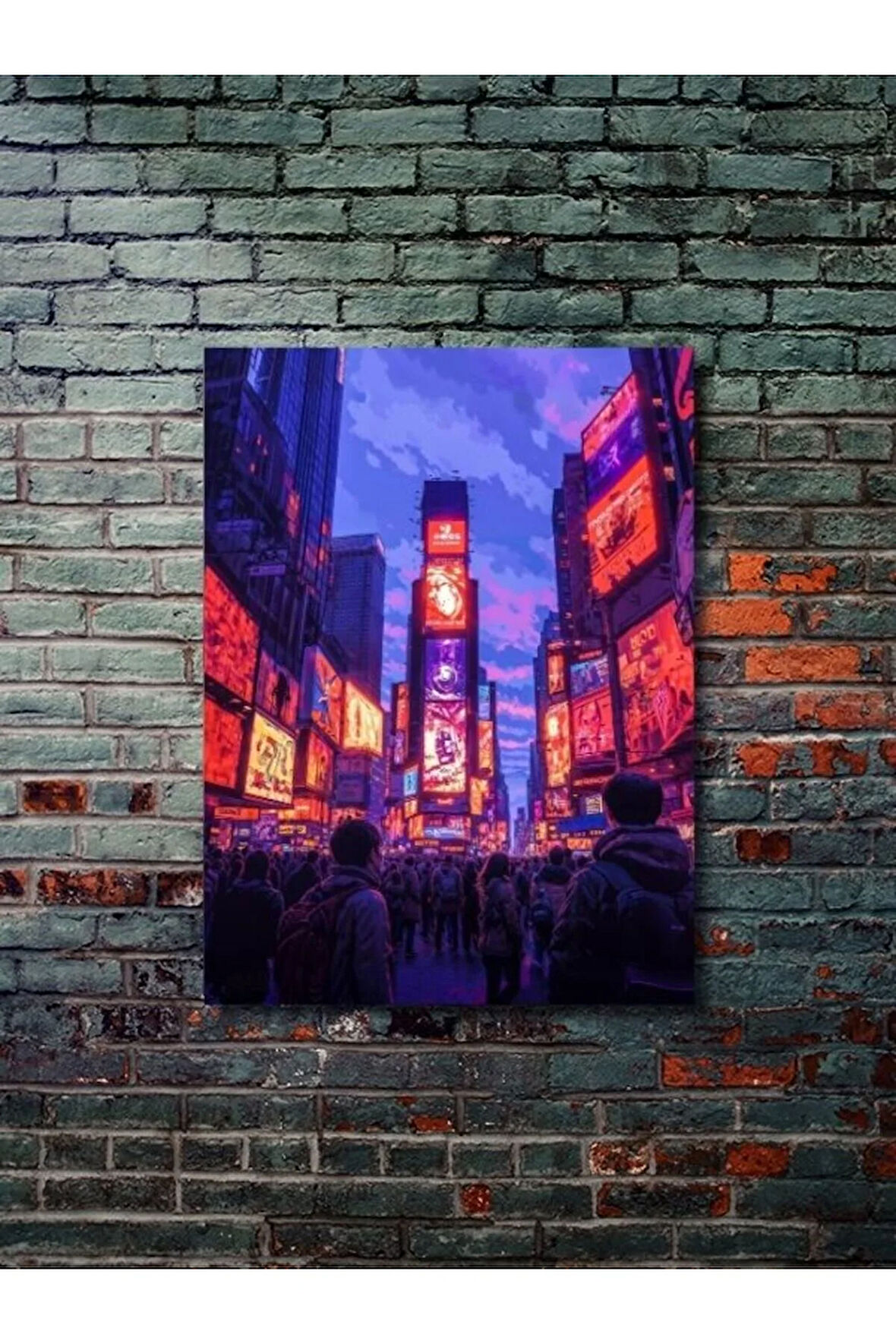 Times Meydanı - New York, Şehir ve Seyahat, Özel Tasarım Kağıt Poster, Duvar Sanatı