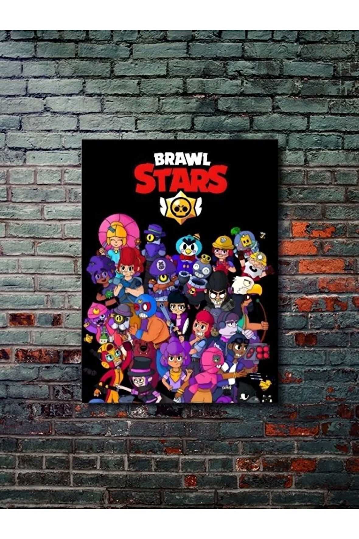 Brawl Stars, Eşsiz Tasarım Oyun, Karakter Posterleri, Özel Tasarım Kağıt Poster