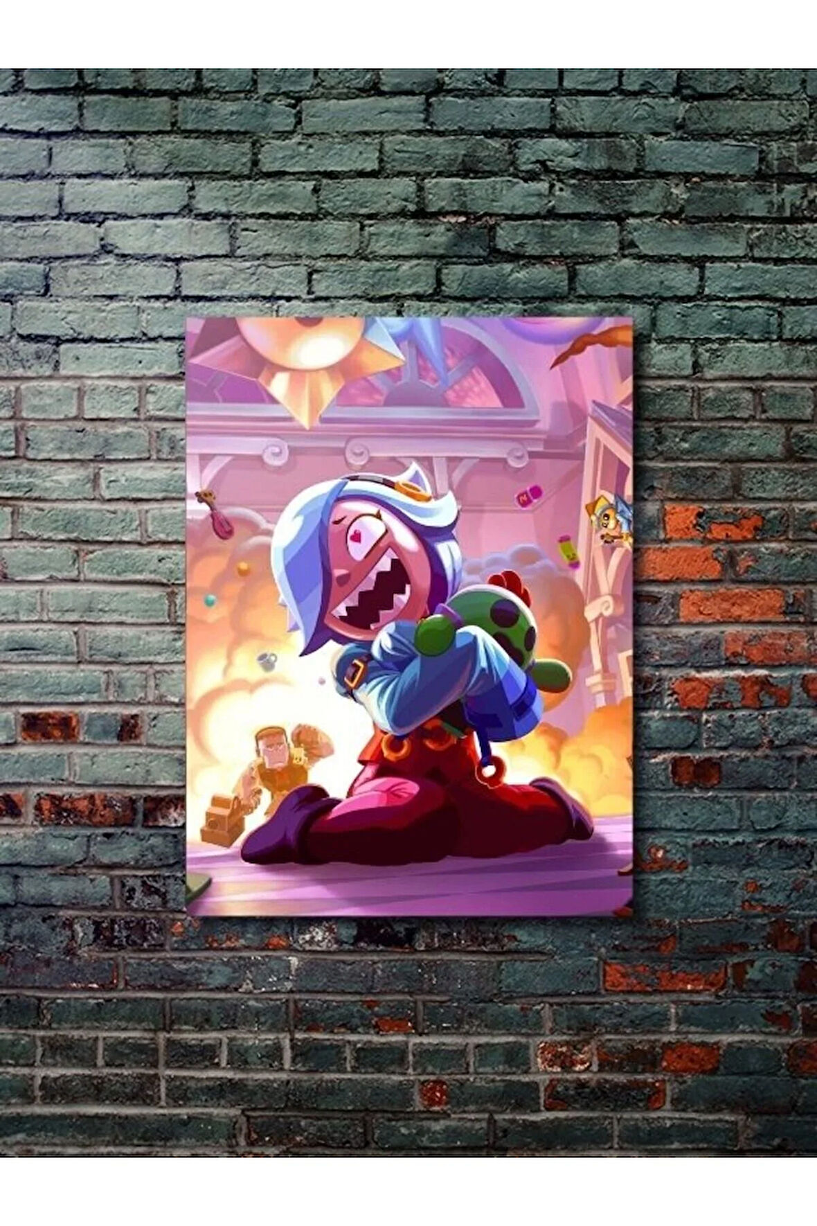 Brawl Stars, Eşsiz Tasarım Oyun, Karakter Posterleri, Özel Tasarım Kağıt Poster