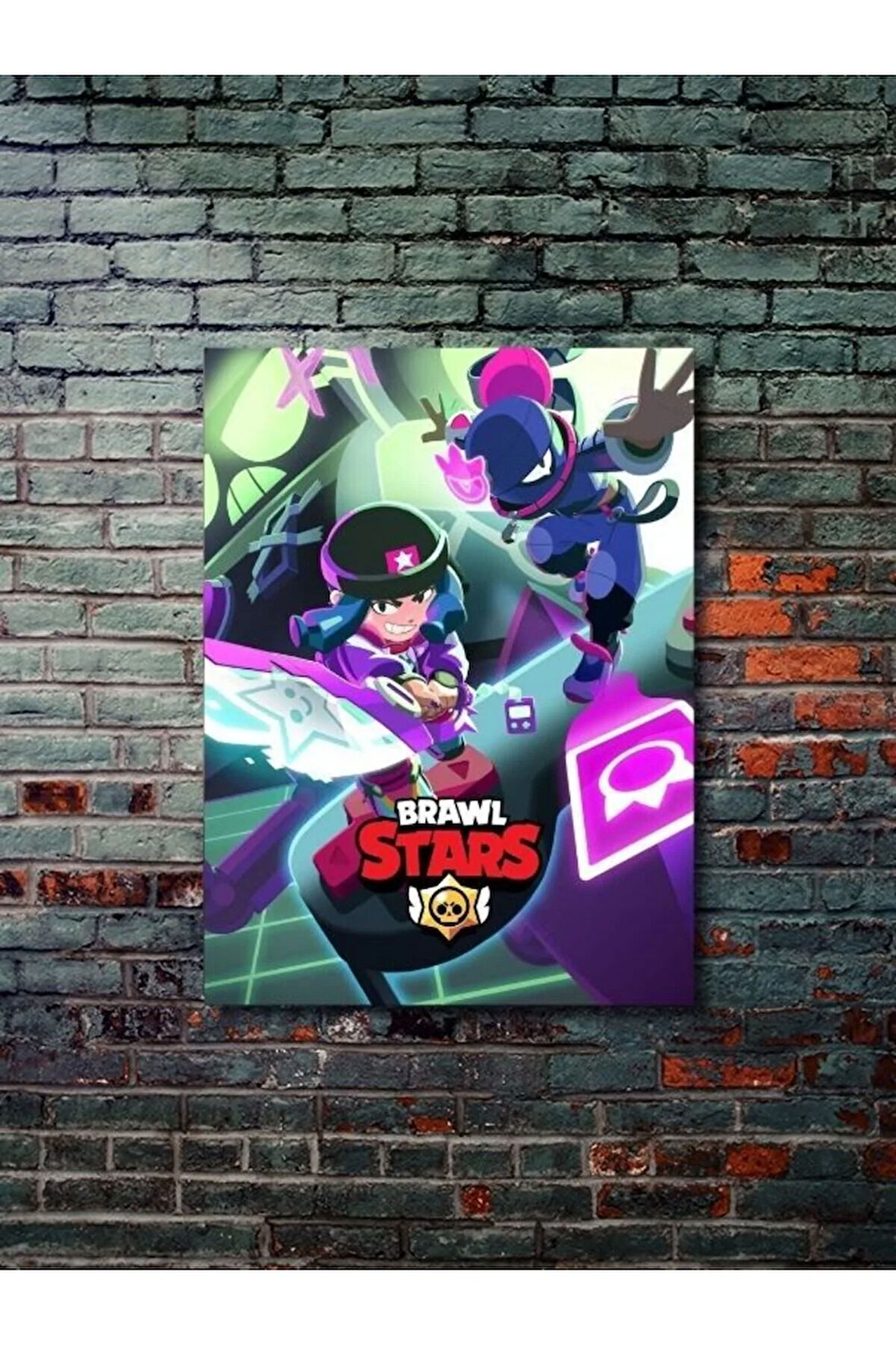 Brawl Stars, Eşsiz Tasarım Oyun, Karakter Posterleri, Özel Tasarım Kağıt Poster