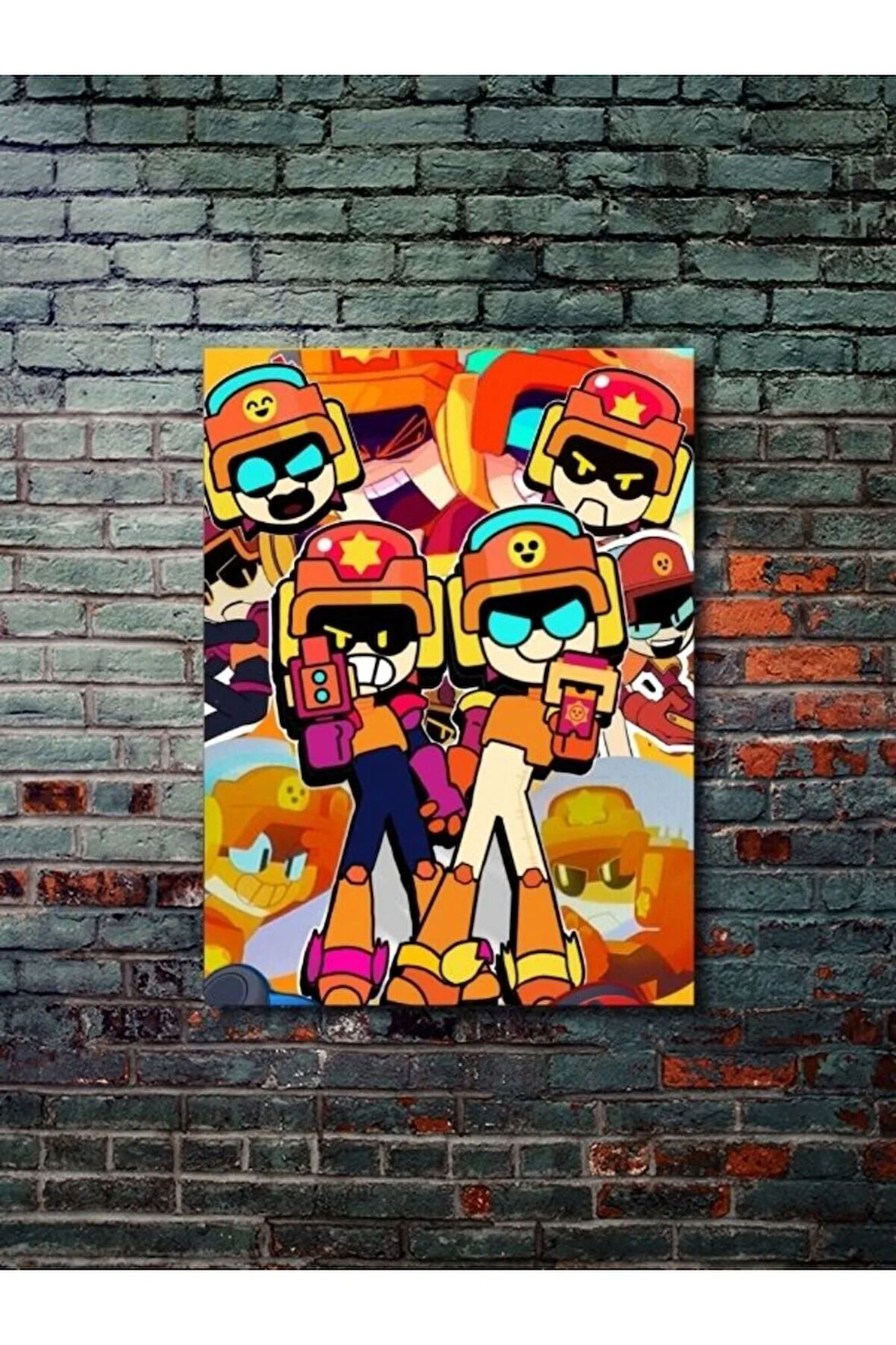 Brawl Stars, Eşsiz Tasarım Oyun, Karakter Posterleri, Özel Tasarım Kağıt Poster