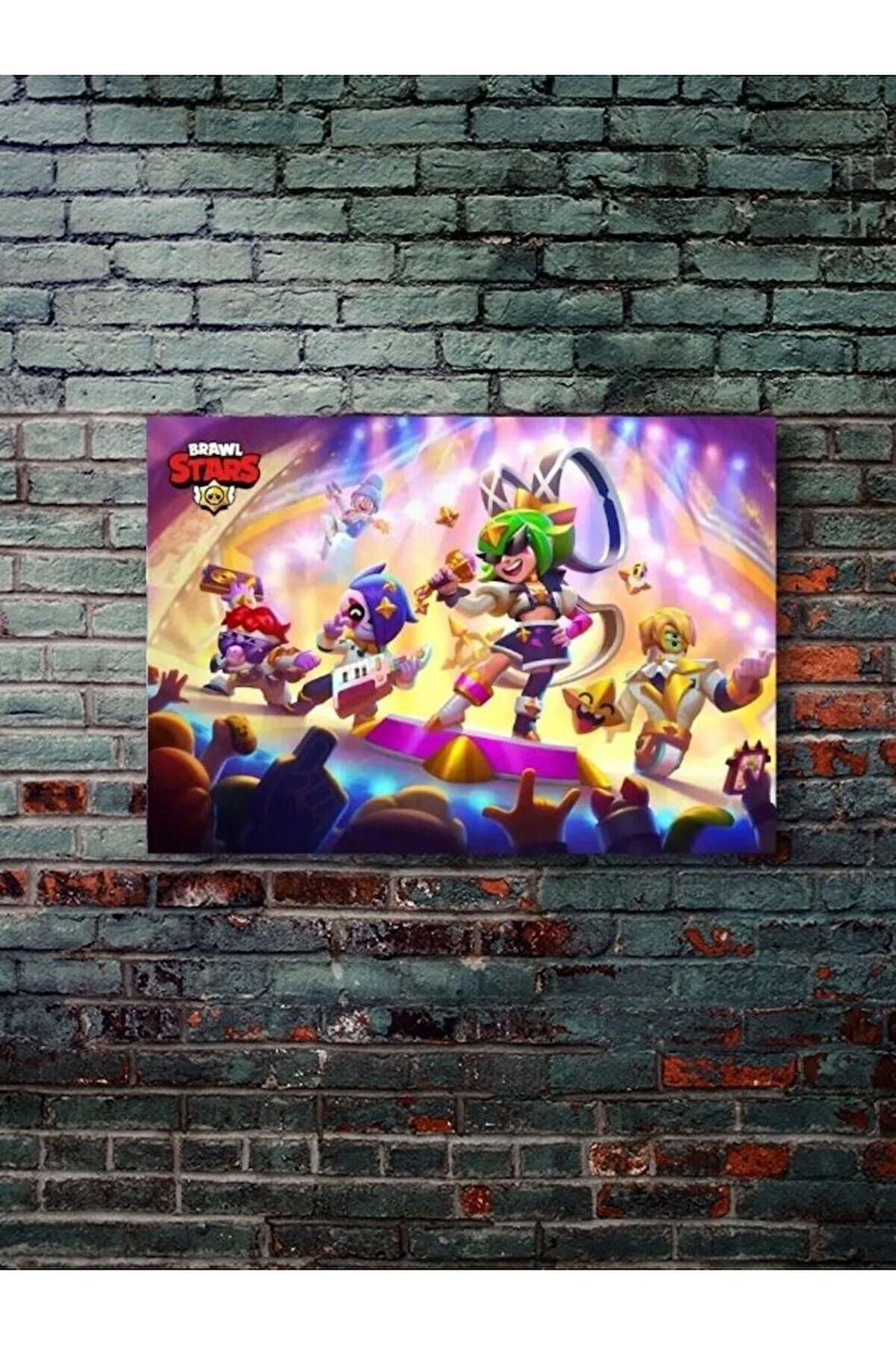 Brawl Stars, Eşsiz Tasarım Oyun, Karakter Posterleri, Özel Tasarım Kağıt Poster
