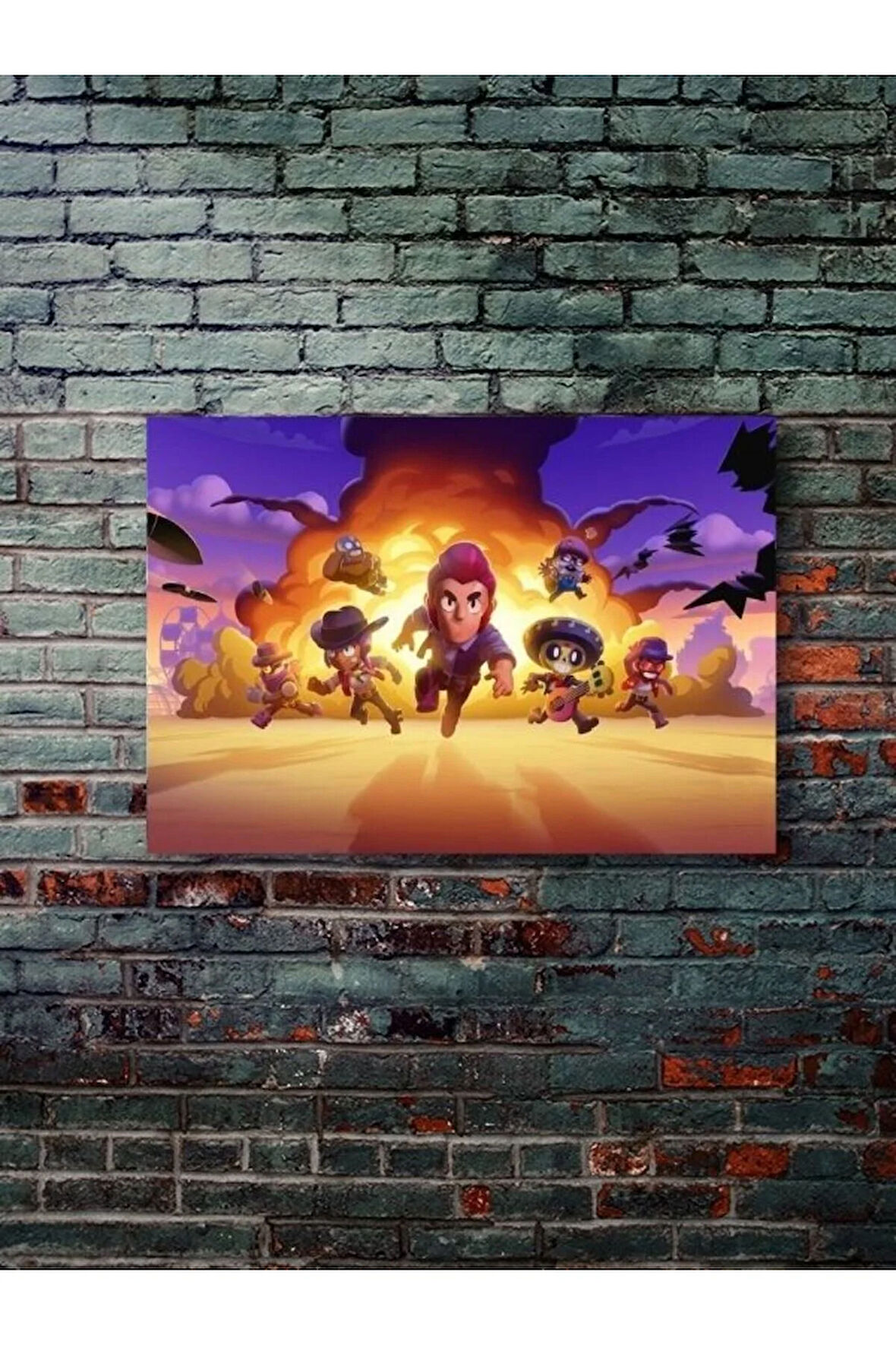 Brawl Stars, Eşsiz Tasarım Oyun, Karakter Posterleri, Özel Tasarım Kağıt Poster