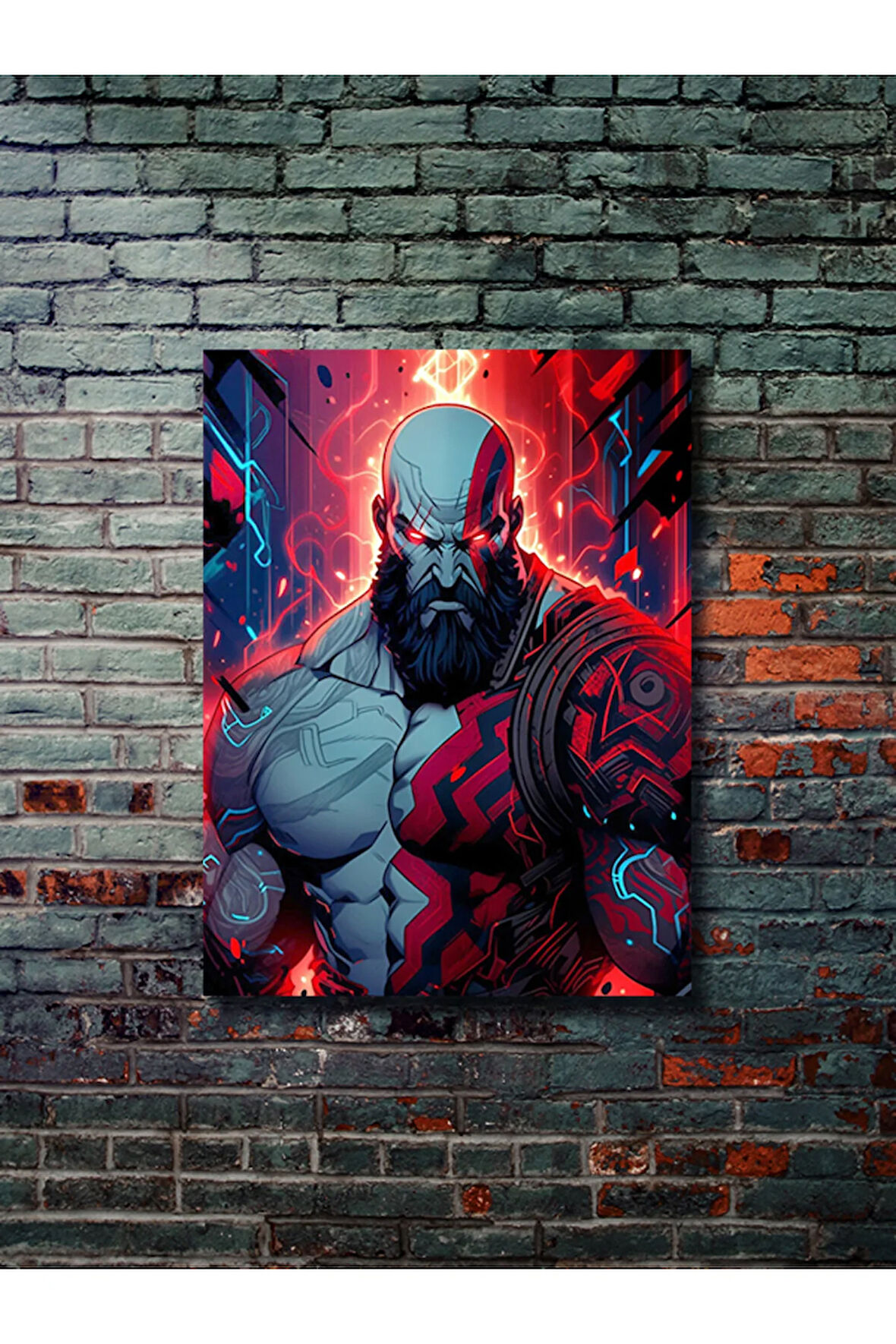 Kratos - God Of War - Gaming Posterleri, Özel Tasarım Kağıt Poster, Duvar Sanatı