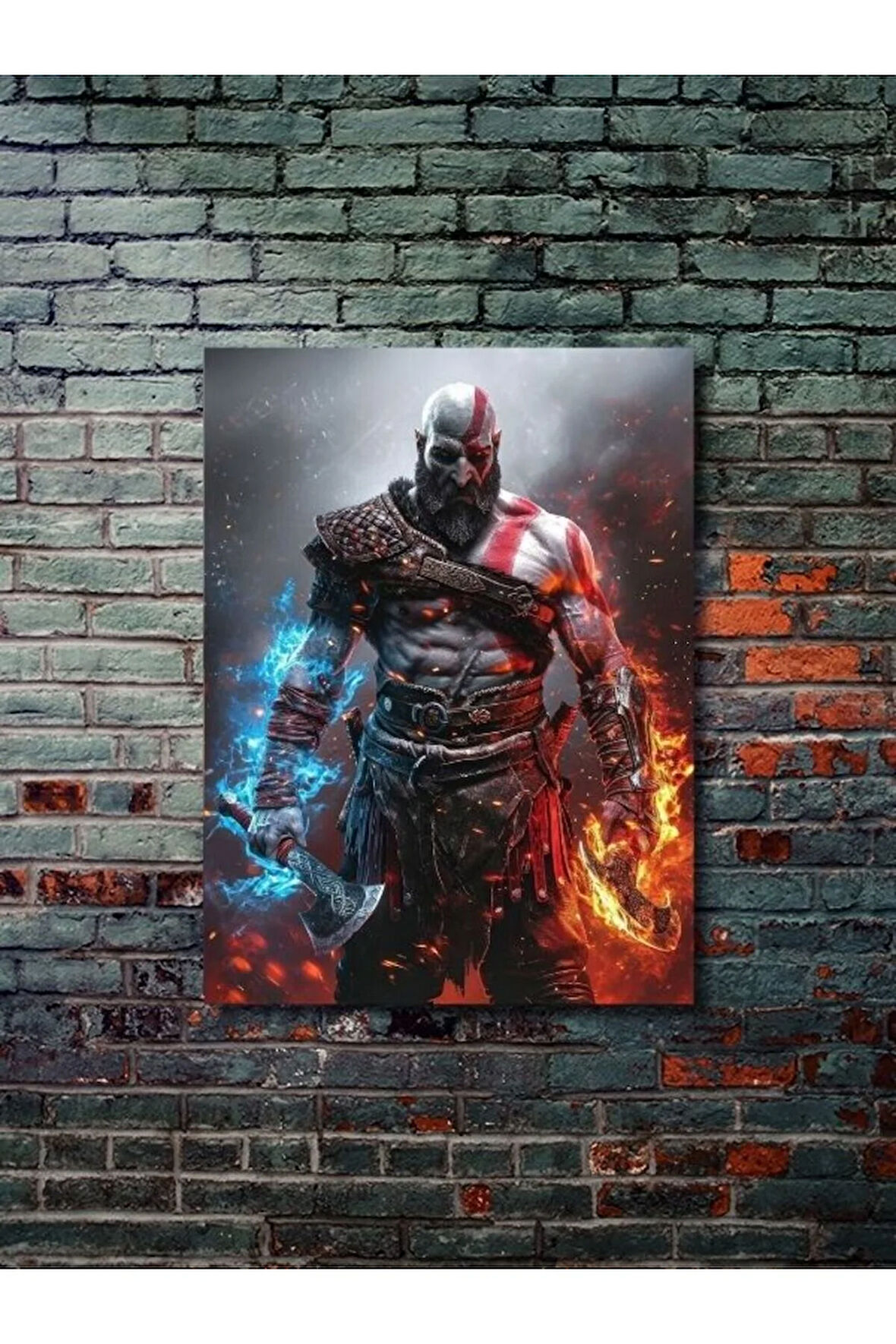 Kratos - God Of War - Gaming Posterleri, Özel Tasarım Kağıt Poster, Duvar Sanatı