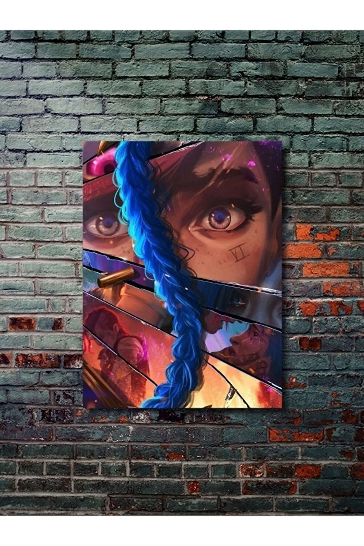 Jinx & Vi - Arcane - Oyun Posterleri, Özel Tasarım Kağıt Poster