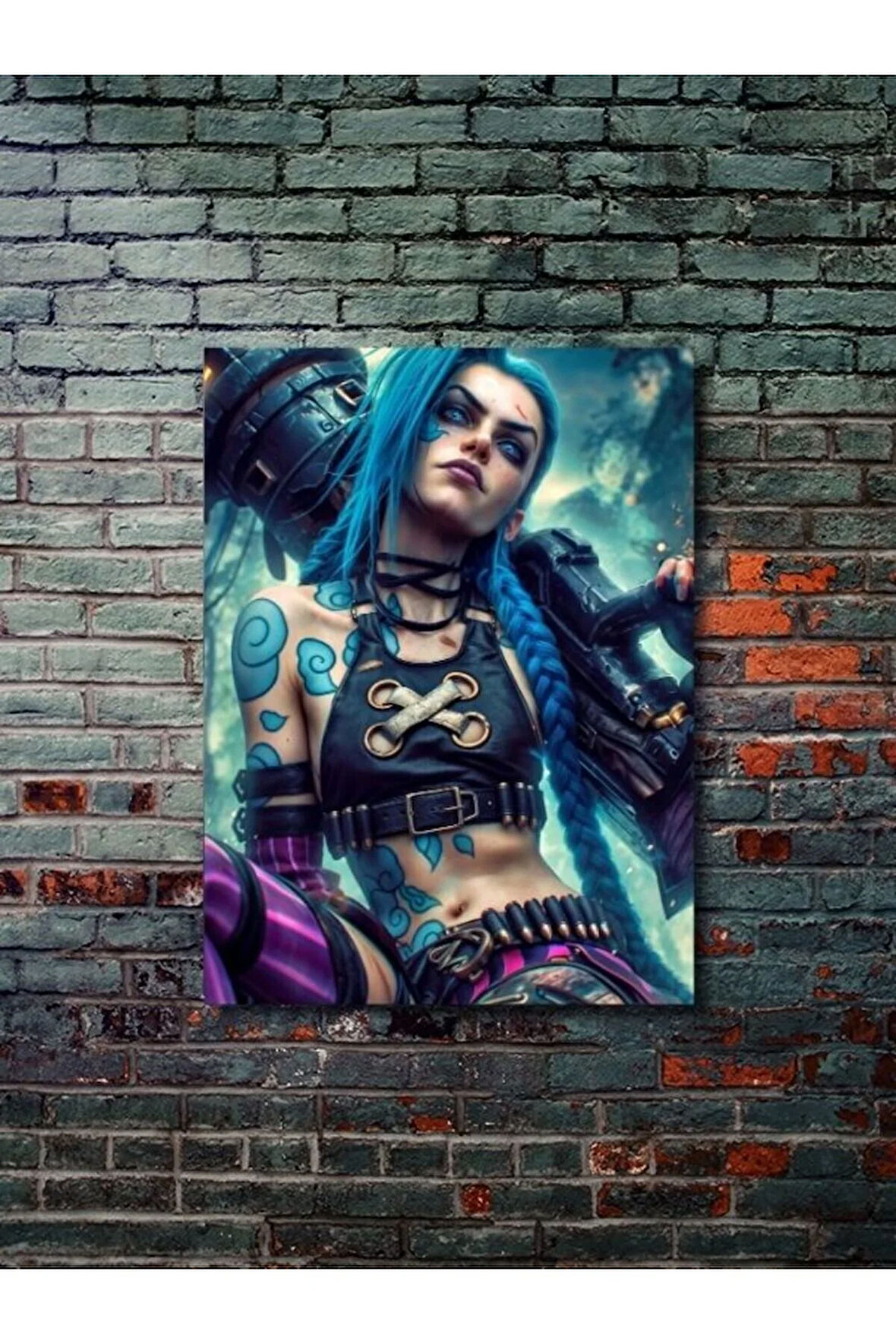 Jinx - L.O.L - Oyun Posterleri, Özel Tasarım Kağıt Poster