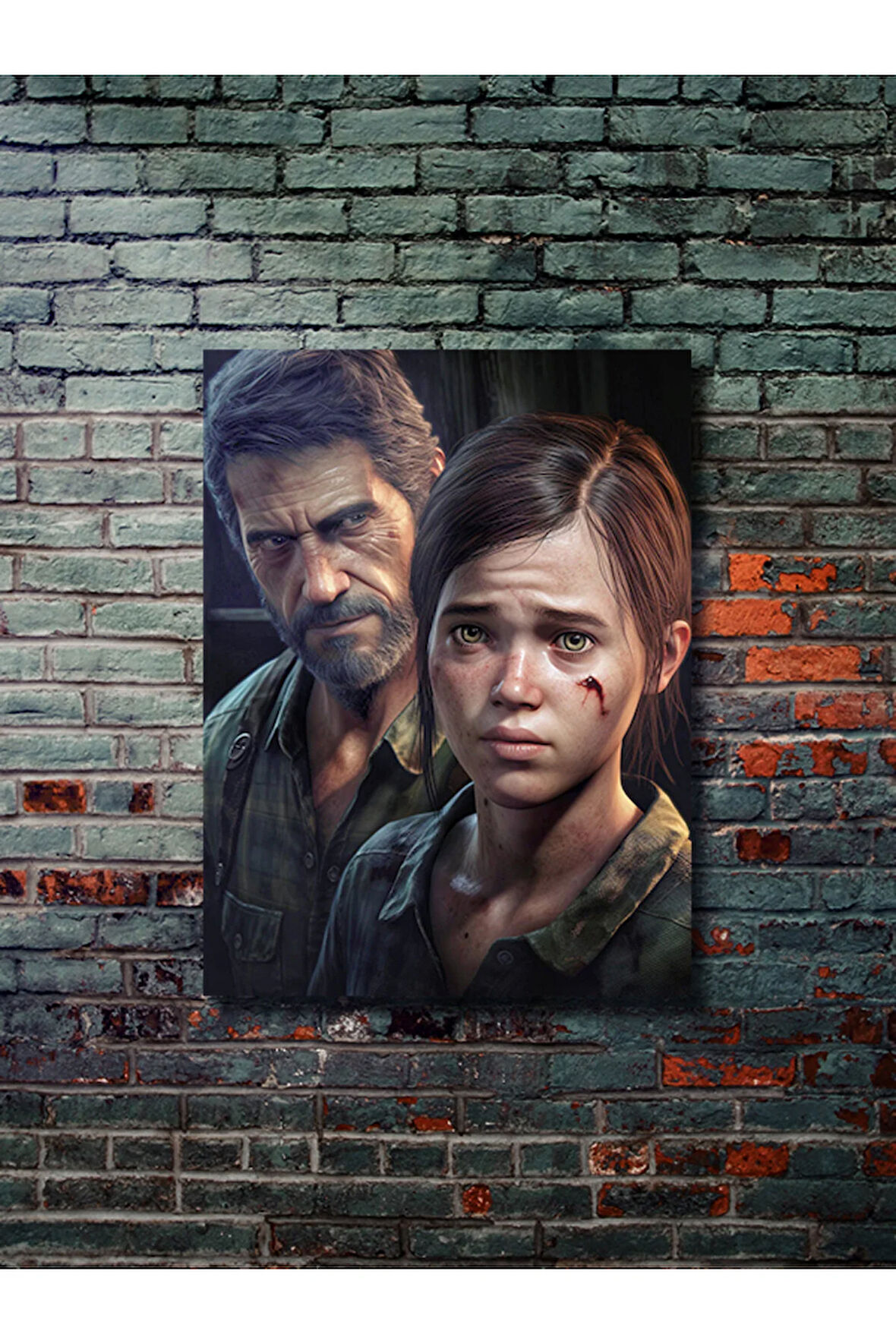 Joel & Ellie, The Last Of Us, Eşsiz Tasarım Oyun, Karakter Posterleri, Özel Tasarım Kağıt Poster,