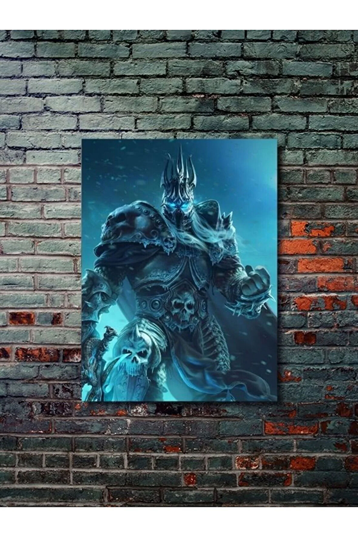 Lich King - Warcraft - Gaming Posterleri, Özel Tasarım Kağıt Poster, Duvar Sanatı