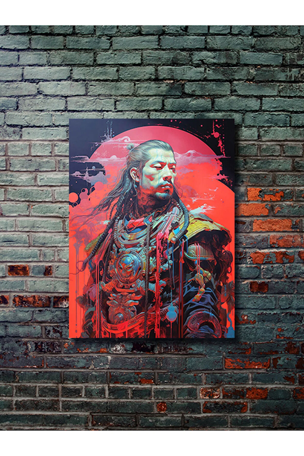 Samuray, Eşsiz Tasarım Tarih, Mitoloji, Karakter Posterleri, Özel Tasarım Kağıt Poster,