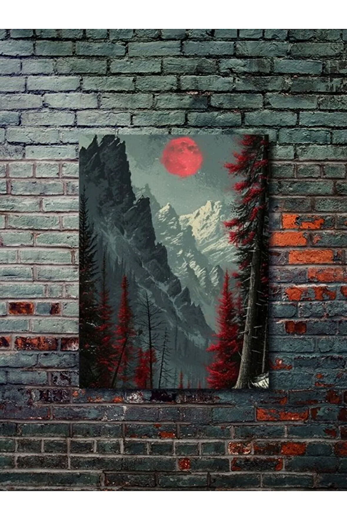 Manzara, Doğa Temalı Poster, Özel Tasarım Kağıt Poster, Duvar Sanatı