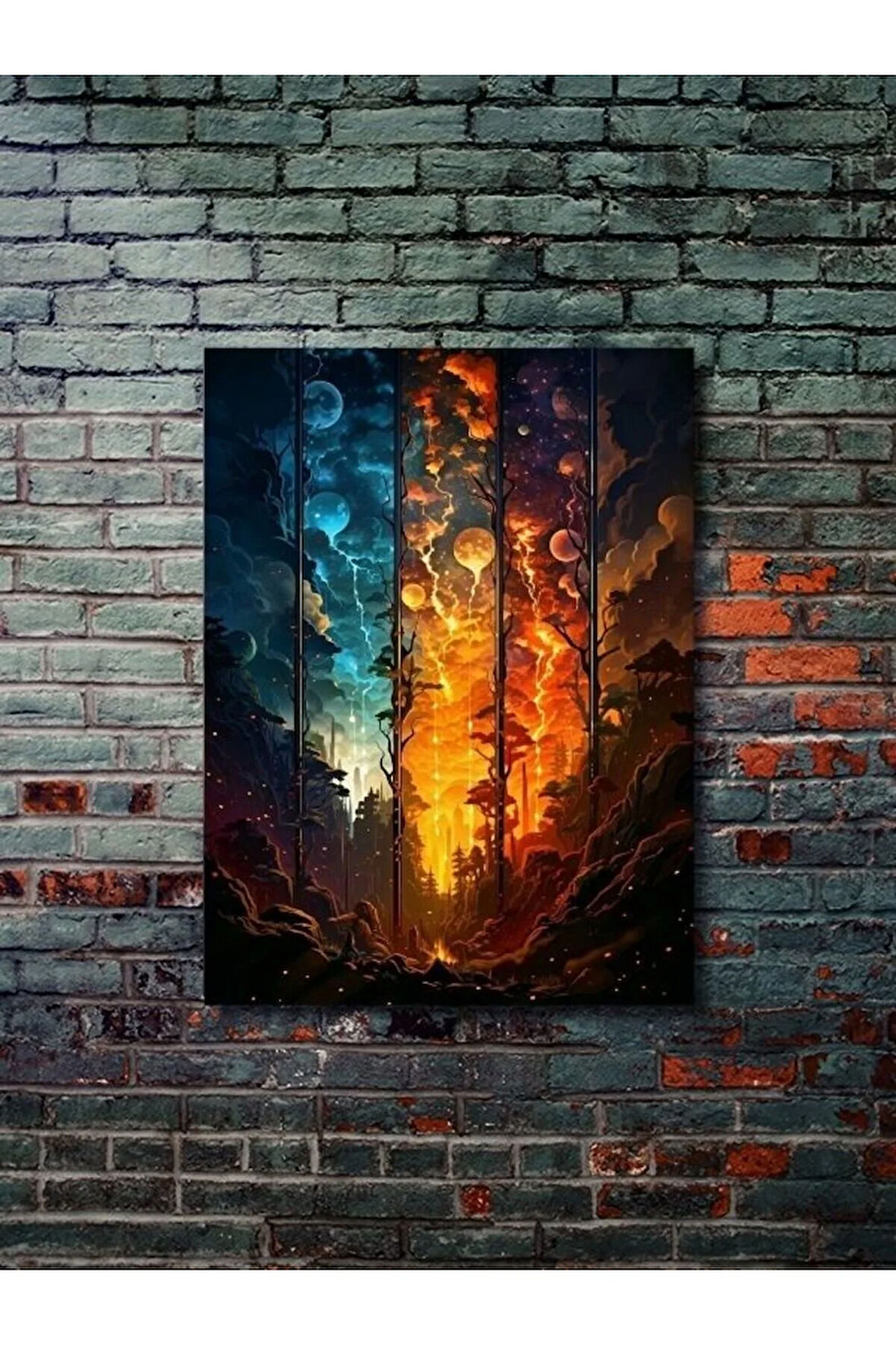 Manzara, Doğa Temalı Poster, Özel Tasarım Kağıt Poster, Duvar Sanatı