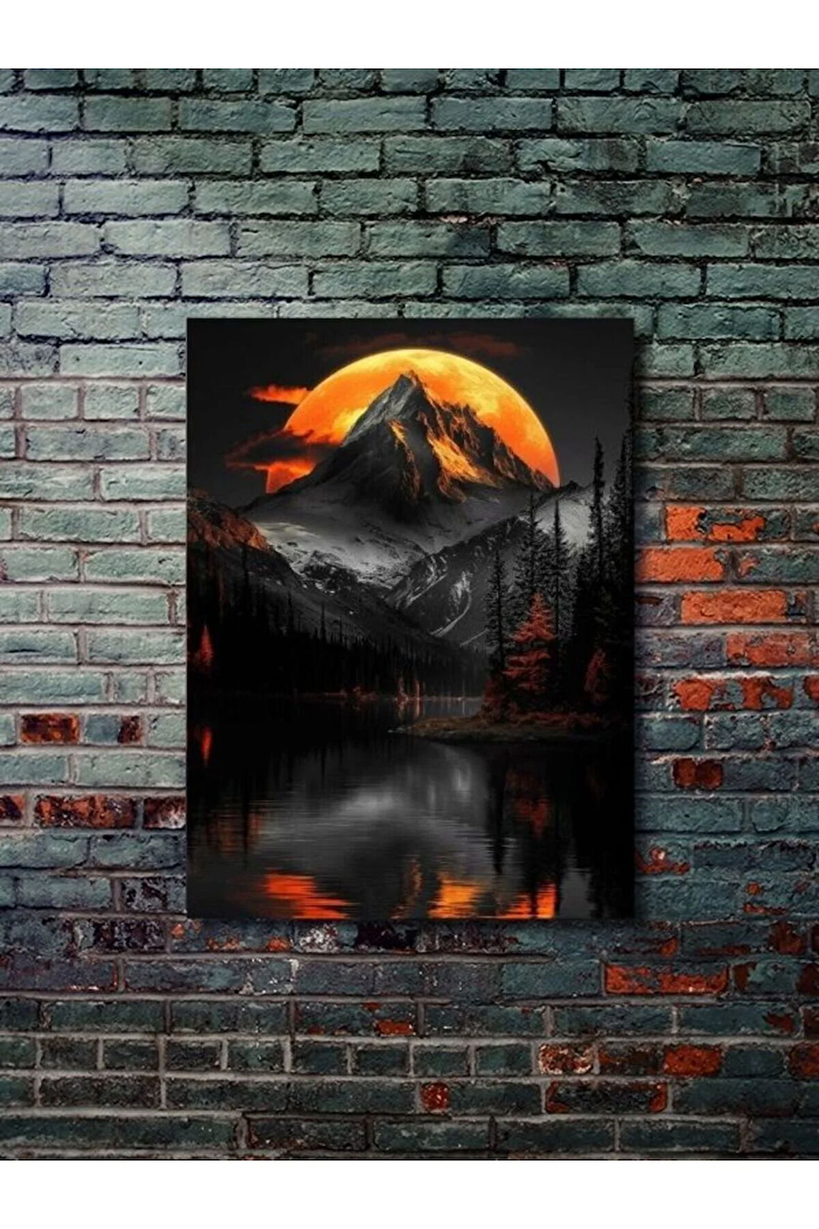 Manzara, Doğa Temalı Poster, Özel Tasarım Kağıt Poster, Duvar Sanatı