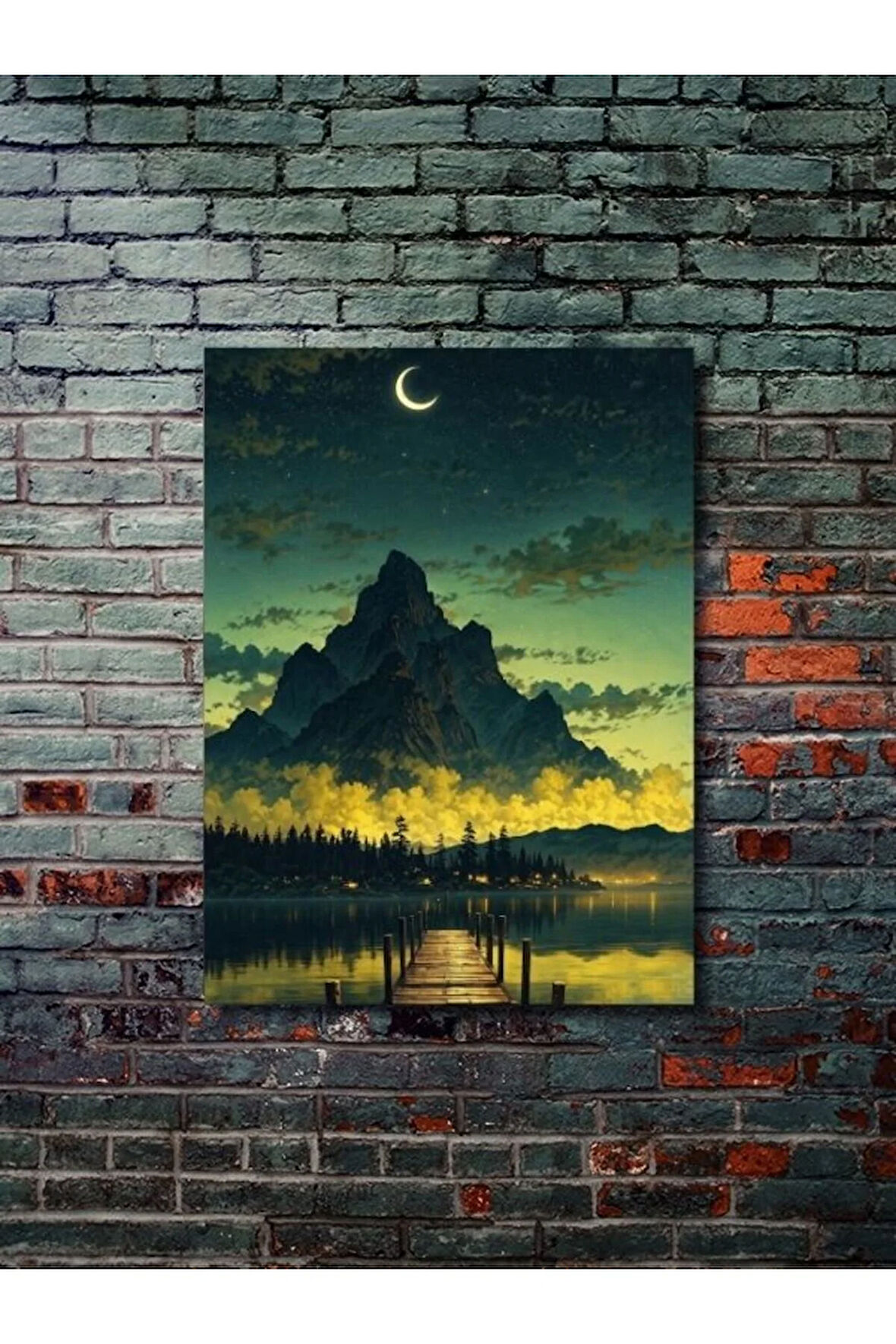 Manzara, Doğa Temalı Poster, Özel Tasarım Kağıt Poster, Duvar Sanatı