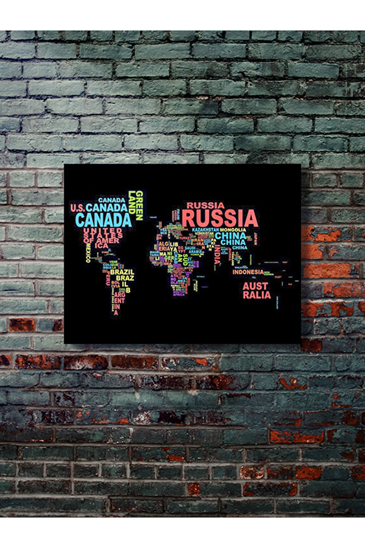 Dünya Haritası - Çeşitli Harita Posterleri, Özel Tasarım Kağıt Poster