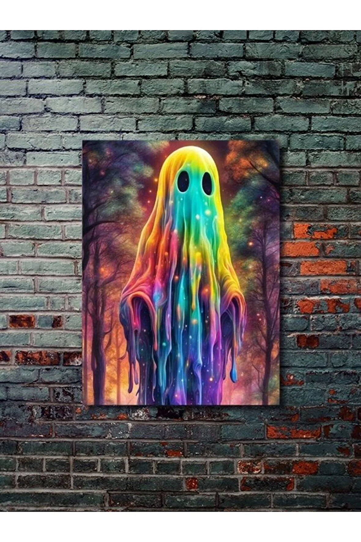 Hayalet Temalı Özel Tasarım Kağıt Poster, Eşsiz Tasarım Tarih, Mitoloji, Karakter Posterleri,