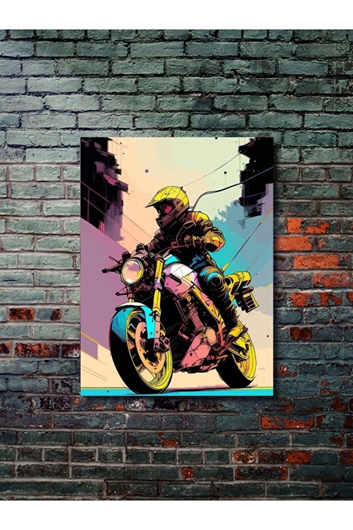 Karma Motosiklet Posterleri, Eşsiz Tasarım Motosiklet Posterleri, Özel Tasarım Kağıt Poster