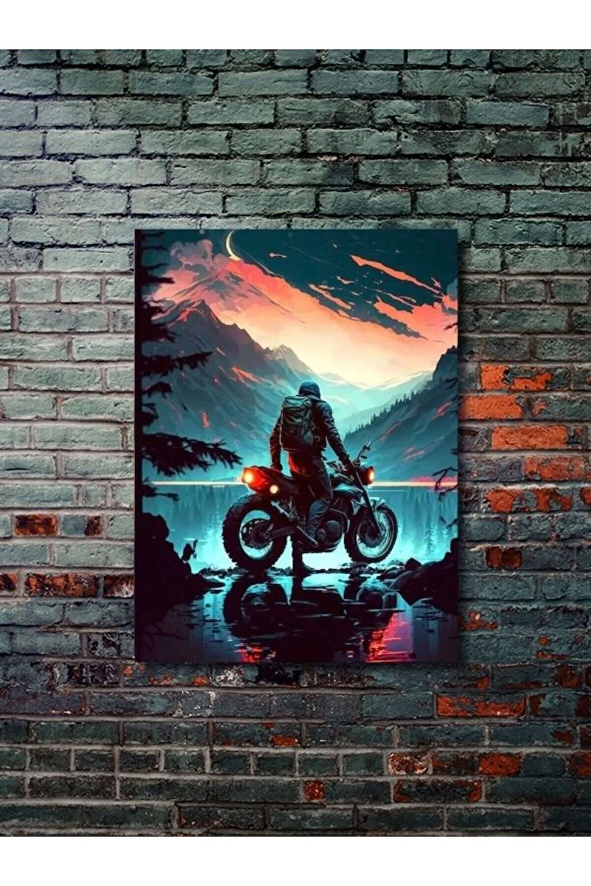 Karma Motosiklet Posterleri, Eşsiz Tasarım Motosiklet Posterleri, Özel Tasarım Kağıt Poster